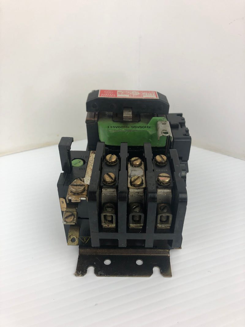 General Electric CR206B0 Contactor Motor Starter With CR205X CR305X