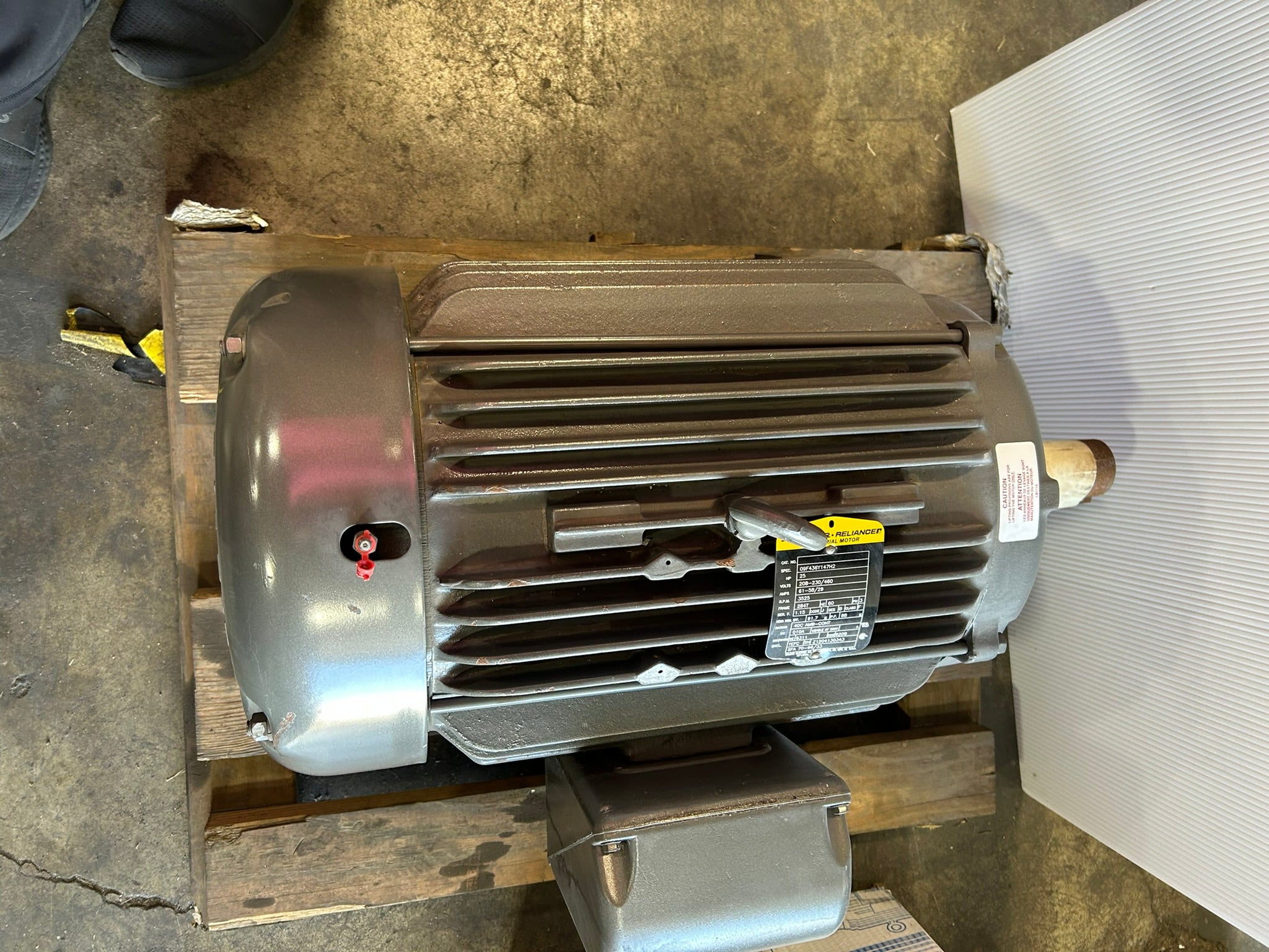 Baldor Reliance 09F436Y147H2 Industrial Motor HP 25 RPM 3525 Frame 284T PH 3
