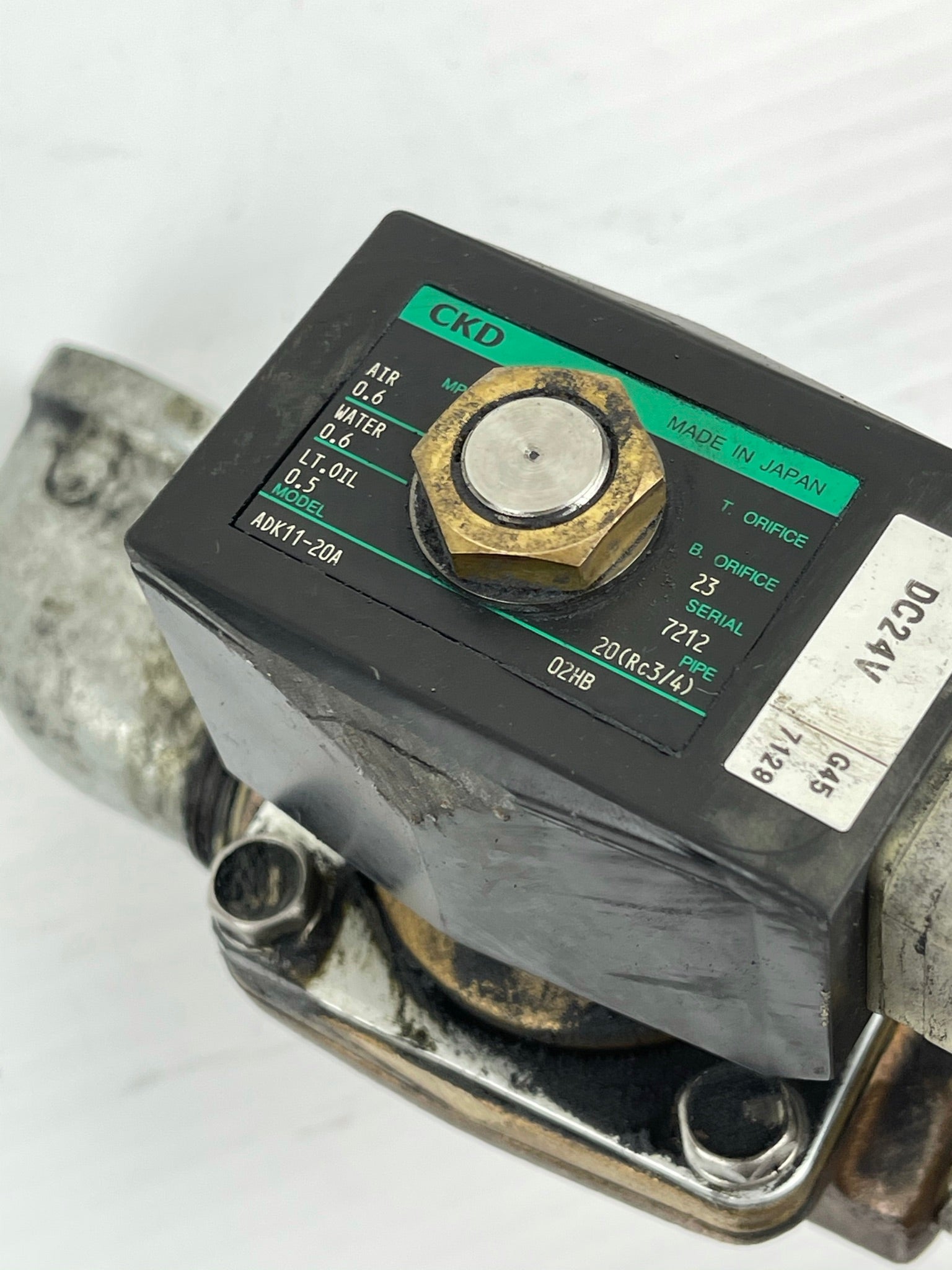 CKD ADK11-20A Solenoid Valve Assembly Okada 304 3/4