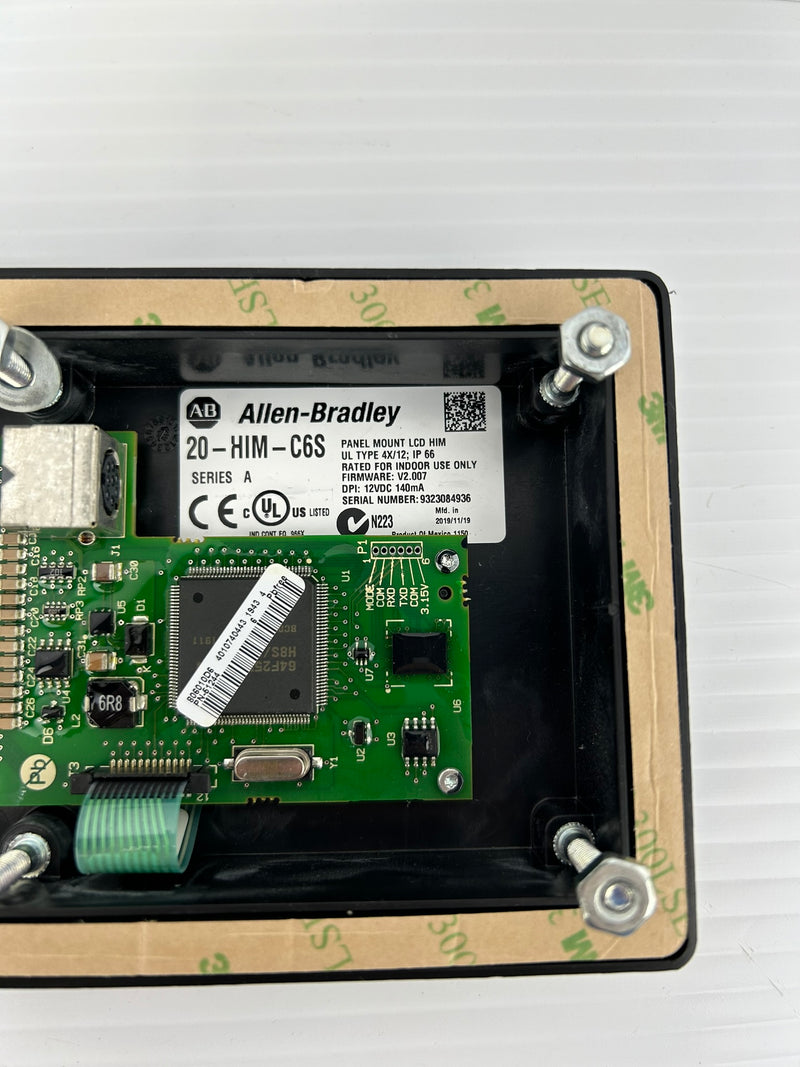 Allen-Bradley 20-HIM-C6S Panel Mount LCD HIM Controller Type 4X/12 Ser A