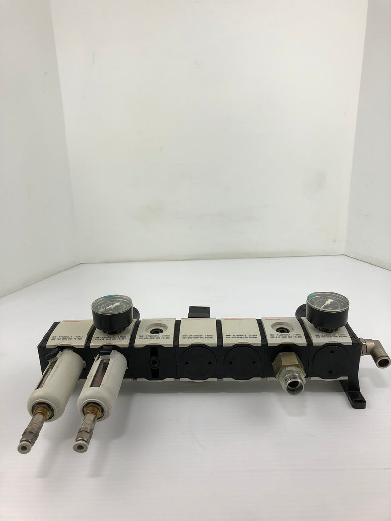 Rexroth Pneumatic Pressure System with Gauges and Lubricators R412006014