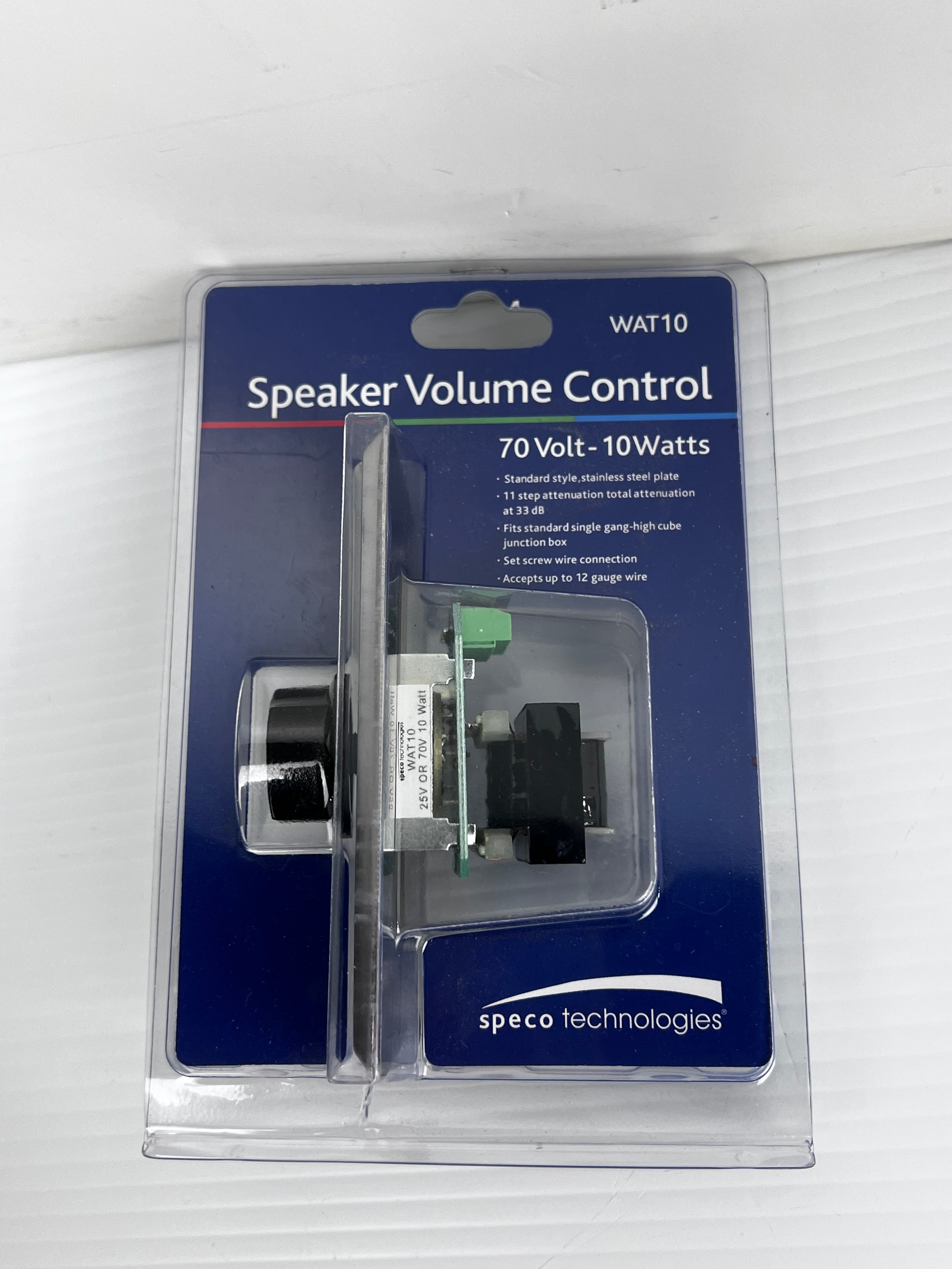 Speco Technologies WAT10 Speaker Volume Control 70V 10W
