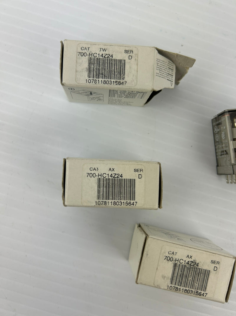 Allen-Bradley 700-HC14Z24 General Purpose Relay Series D - Lot of 3