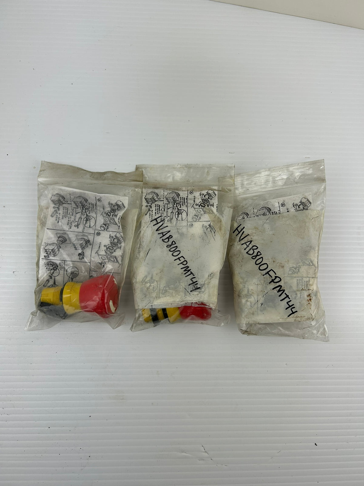 Allen-Bradley 800FP-MT44 Red Push Button E-Stop - Lot of 3