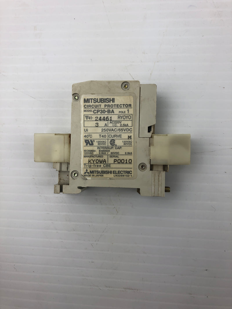 Mitsubishi Electric CP30-BA Circuit Protector 1 Pole 3A