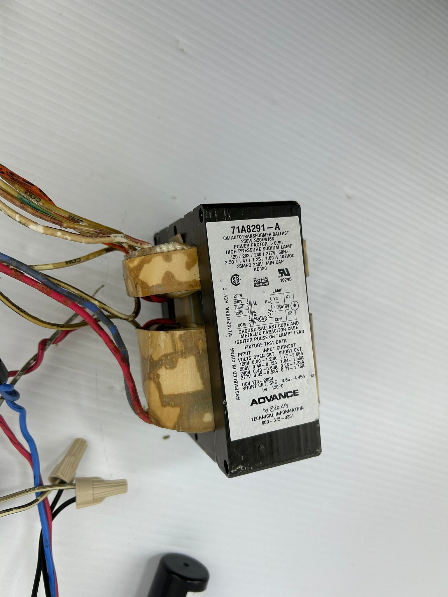 Advance 71A8291-A CW Autotransformer Ballast 250W S50/M168
