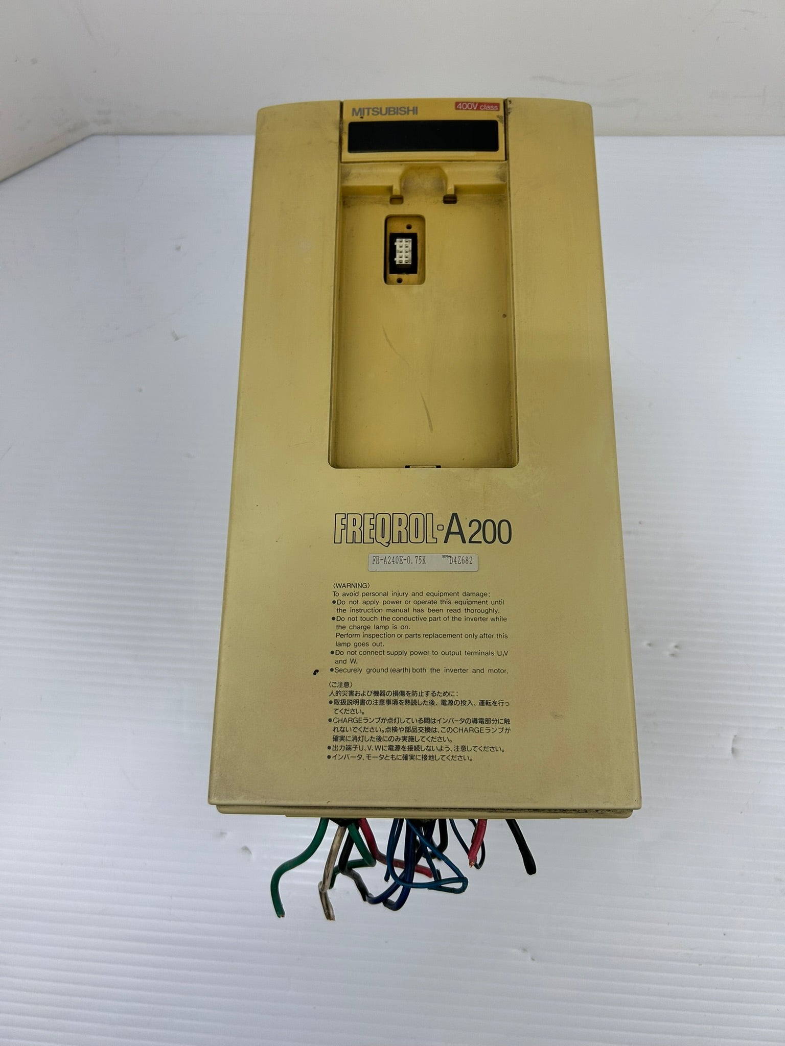 Mitsubishi FR-A240E-0.75K Inverter Freqrol A200 Drive 0.75kW - No Keypad