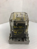 Square D 8501 Relay Ser. D 120V 50/60Hz With P&B 27E891 Base 300VAC 10A