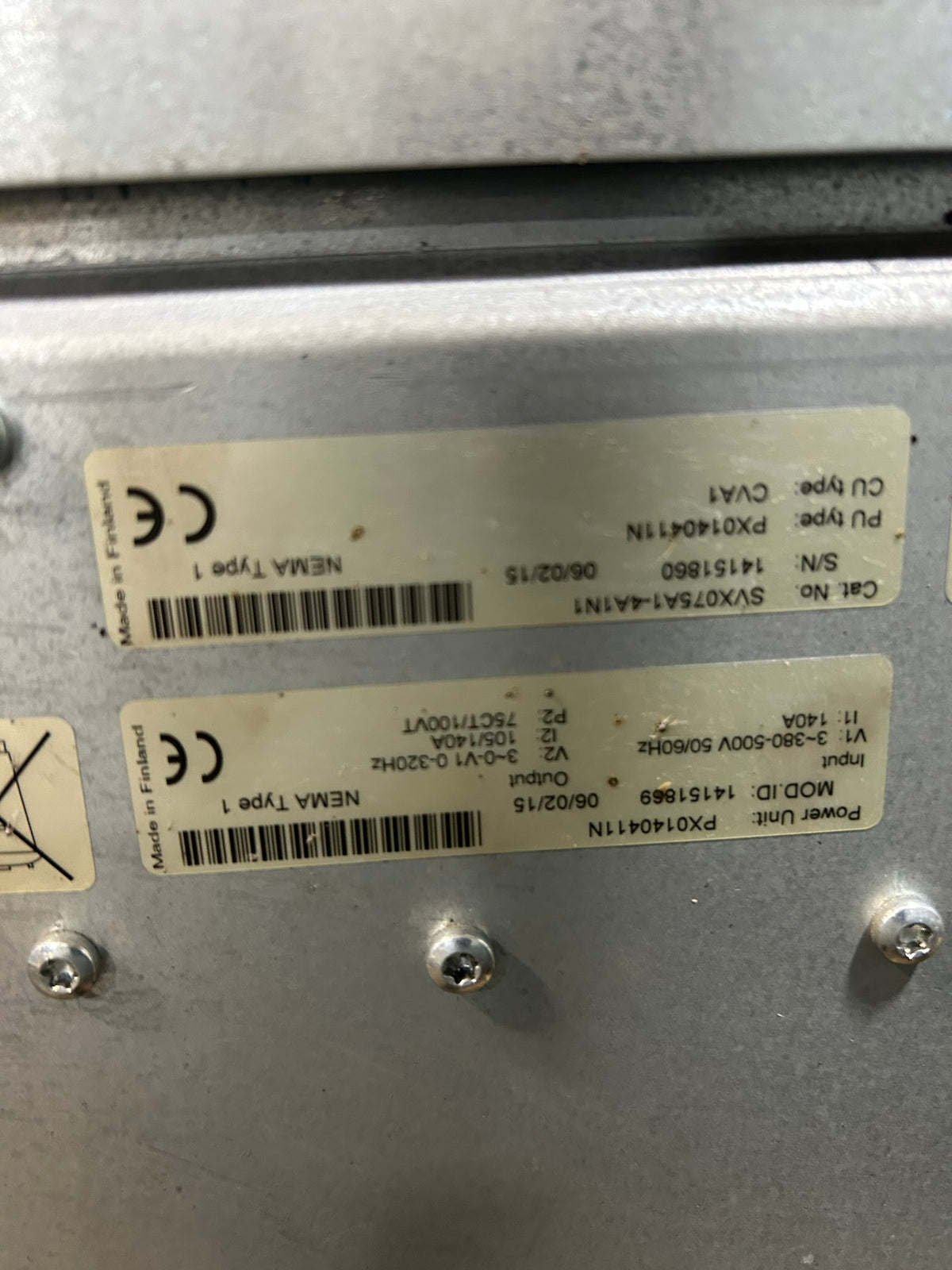 Eaton SVX9000 VFD Variable Frequency Drive Power Unit PX0140411N SVX075A1-4A1N1