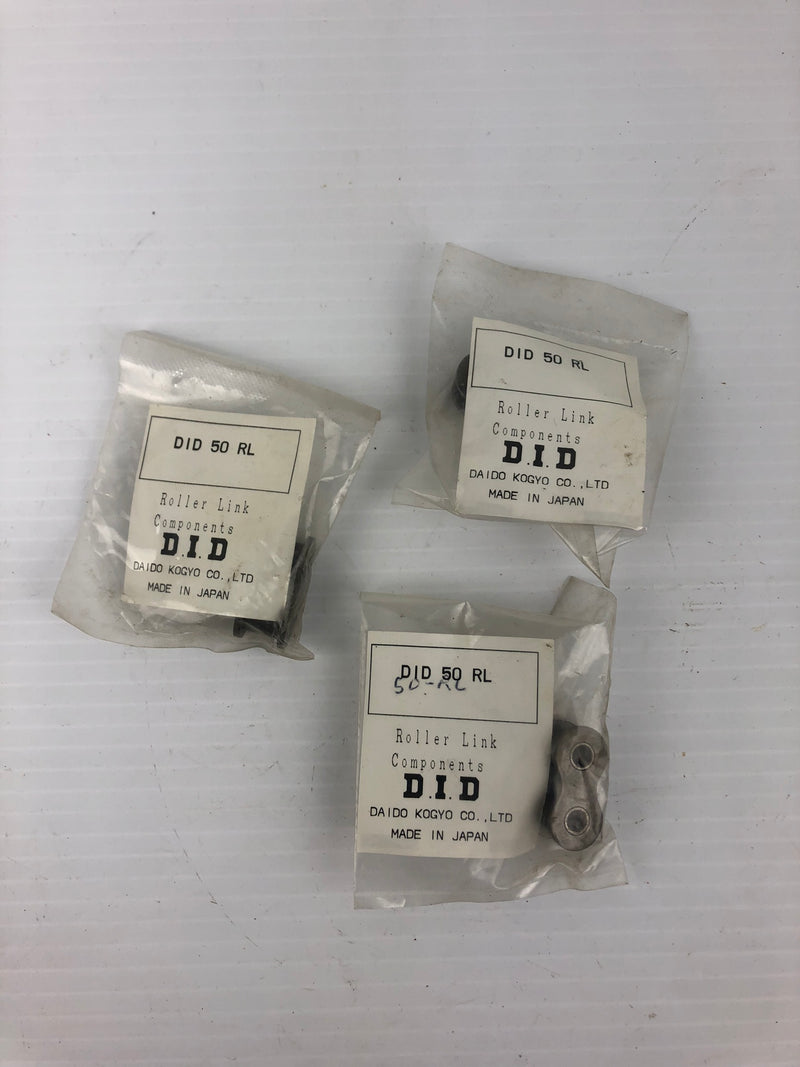 Daido Kogyo DID 50 RL Roller Link Components - Lot of 3