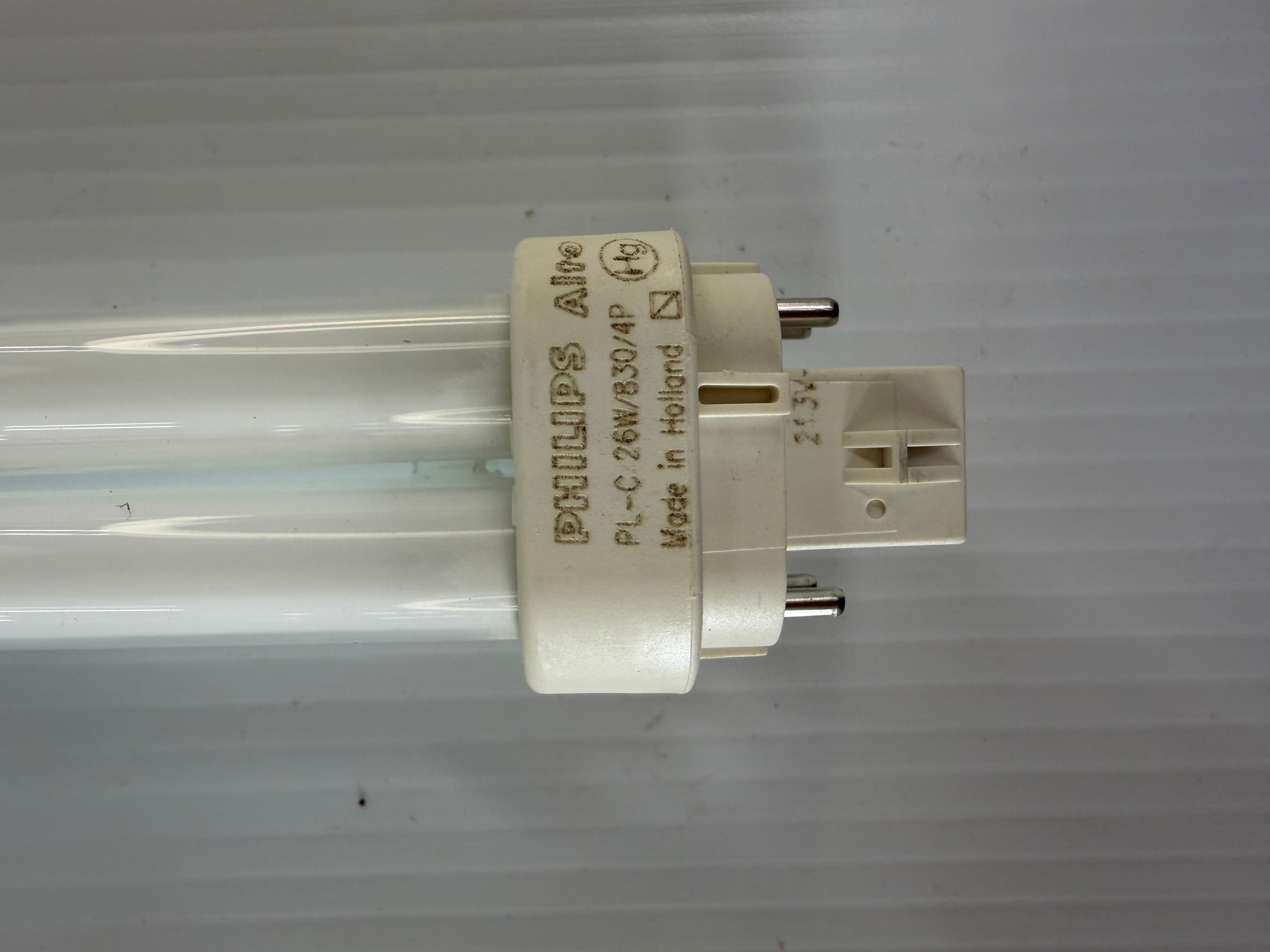 Lot of 3 Philips Compact Fluorescent 830 PL-C 26W 4 Pin