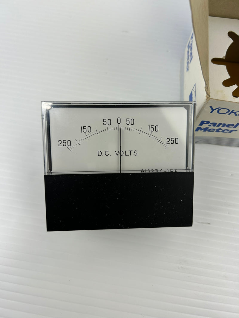 Yokogawa 251321LALA8JAP 3-1/2" HL Panel Meter 0-250 DC Volts 1-0-1VDC 612234-1