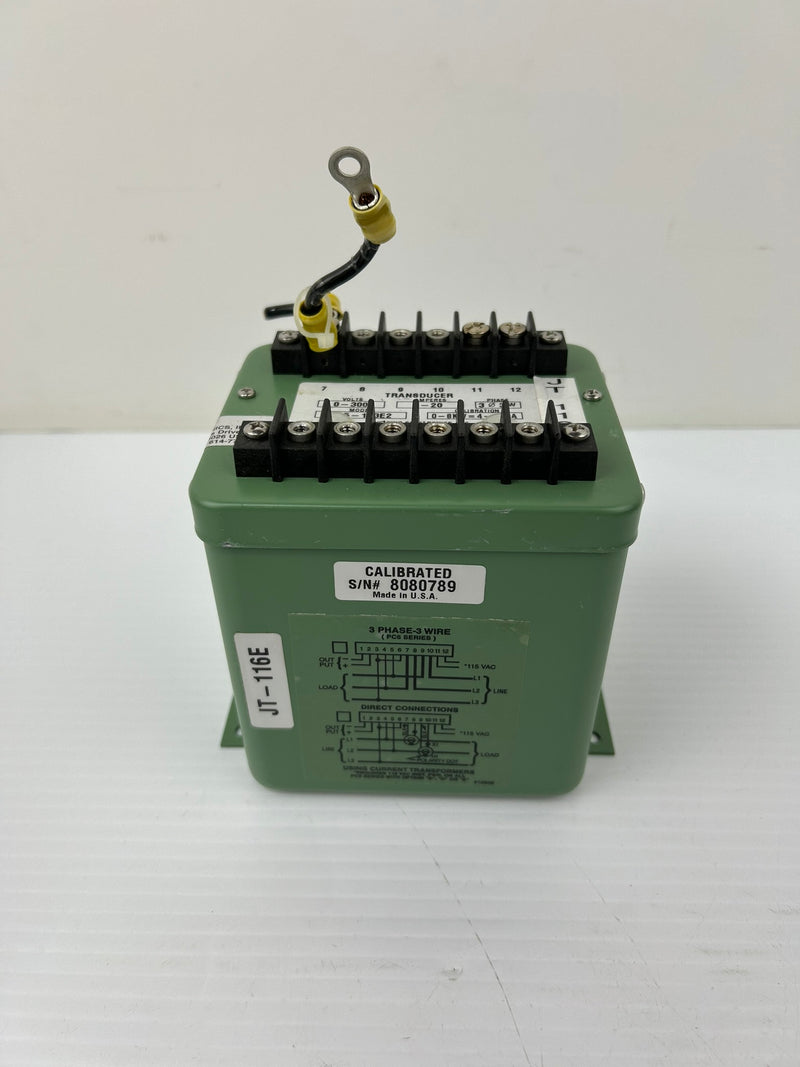 Ohio Semitronics PC5-113E2 Transducer 0-20 Amperes 0-300 Volts 3 Phase