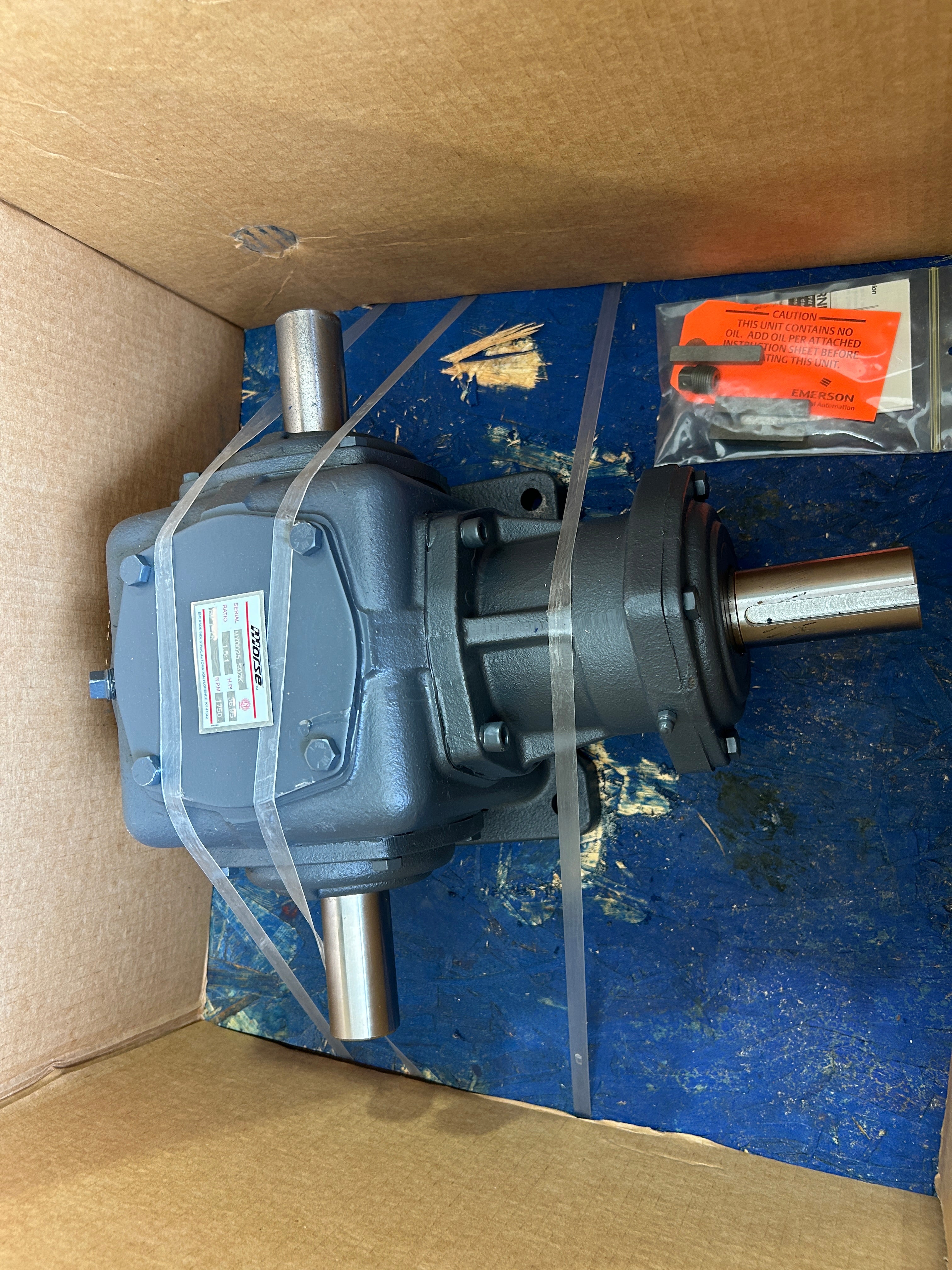 Morse MY0025 Miter Gear Box 8M 1-LR 1.5:1 Ratio 36.95HP 1750 RPM MY0025-S02K