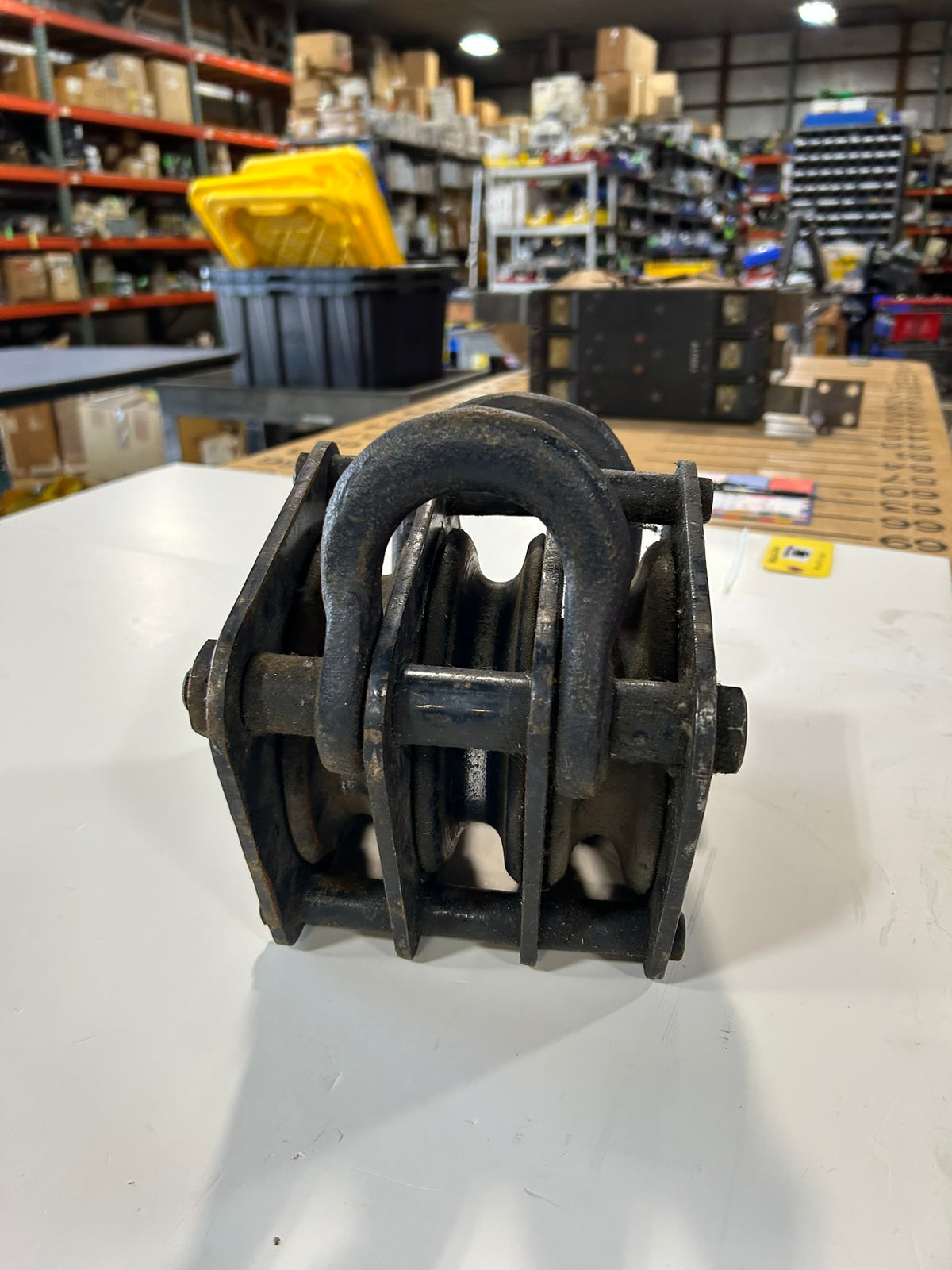 McKissick No. 13 Triple Sheave Block Heavy-Duty Wire Rope Block 6" 12.5 Tons