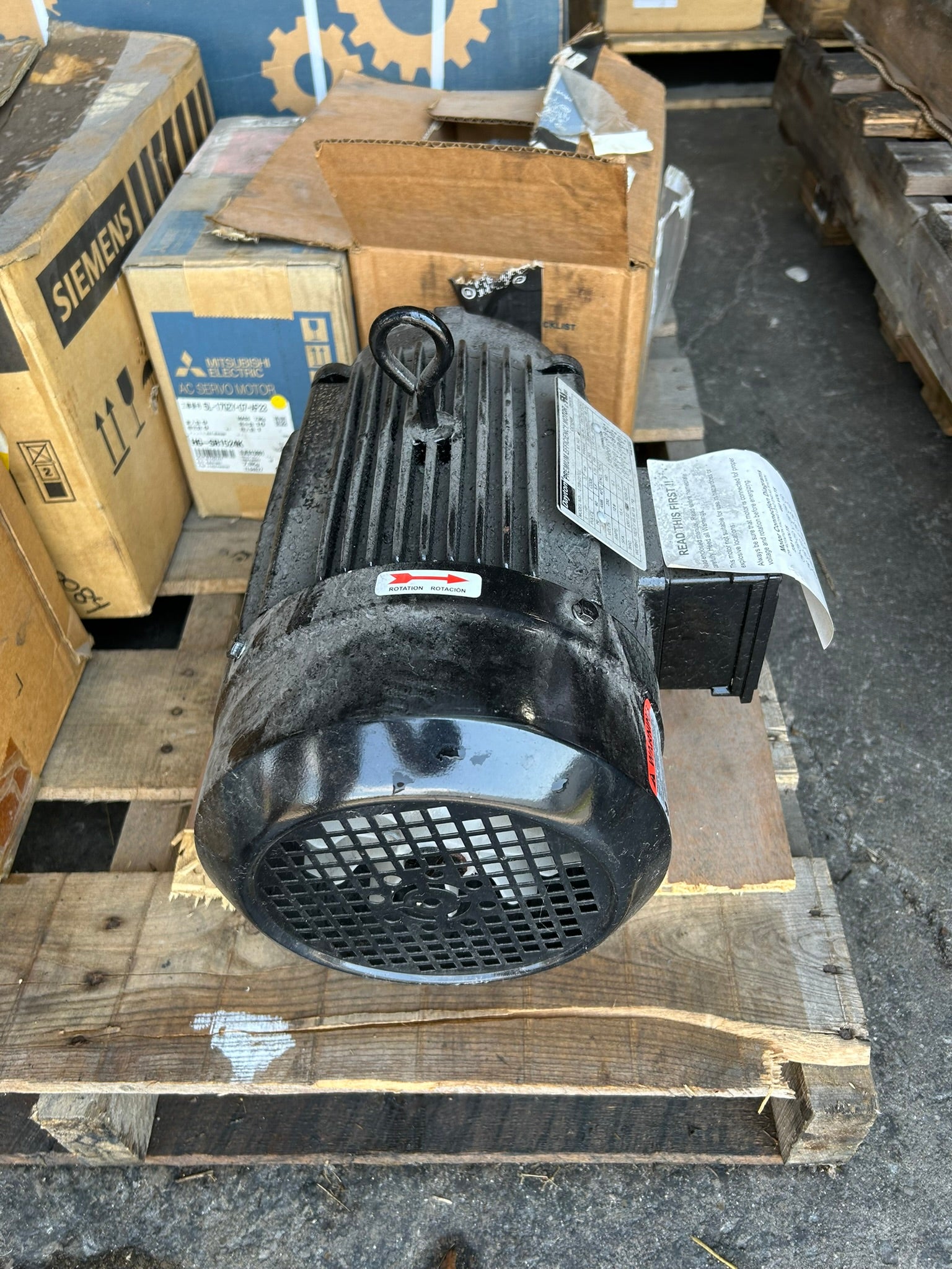 Dayton LTDH23TC-E 5HP 3PH TEFC Electric Motor 230/460V 3450RPM 184JM