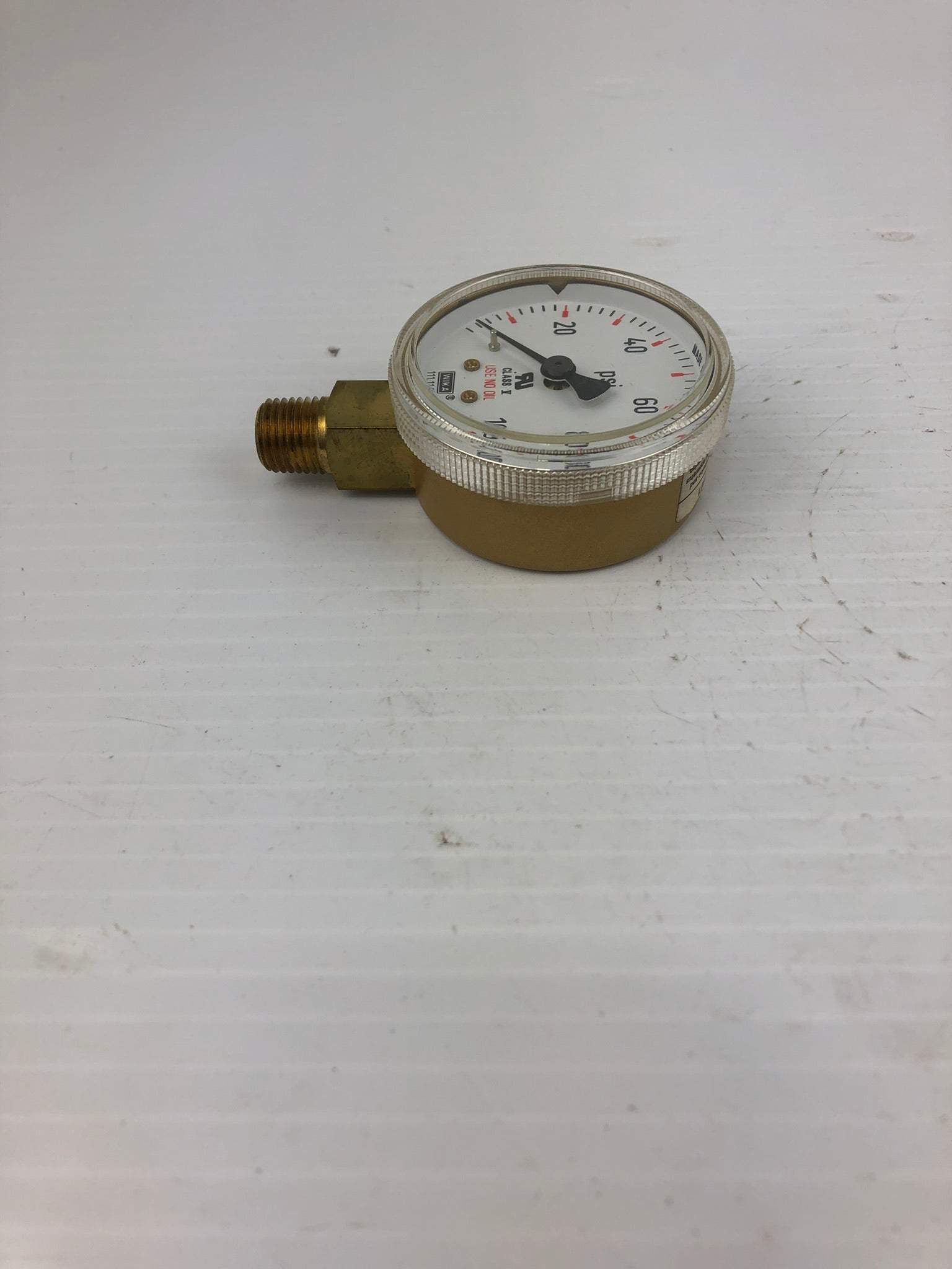 WIKA 8985026 Pressure Gauge 2" Size 1/4" NPT LM Class V (0-100)
