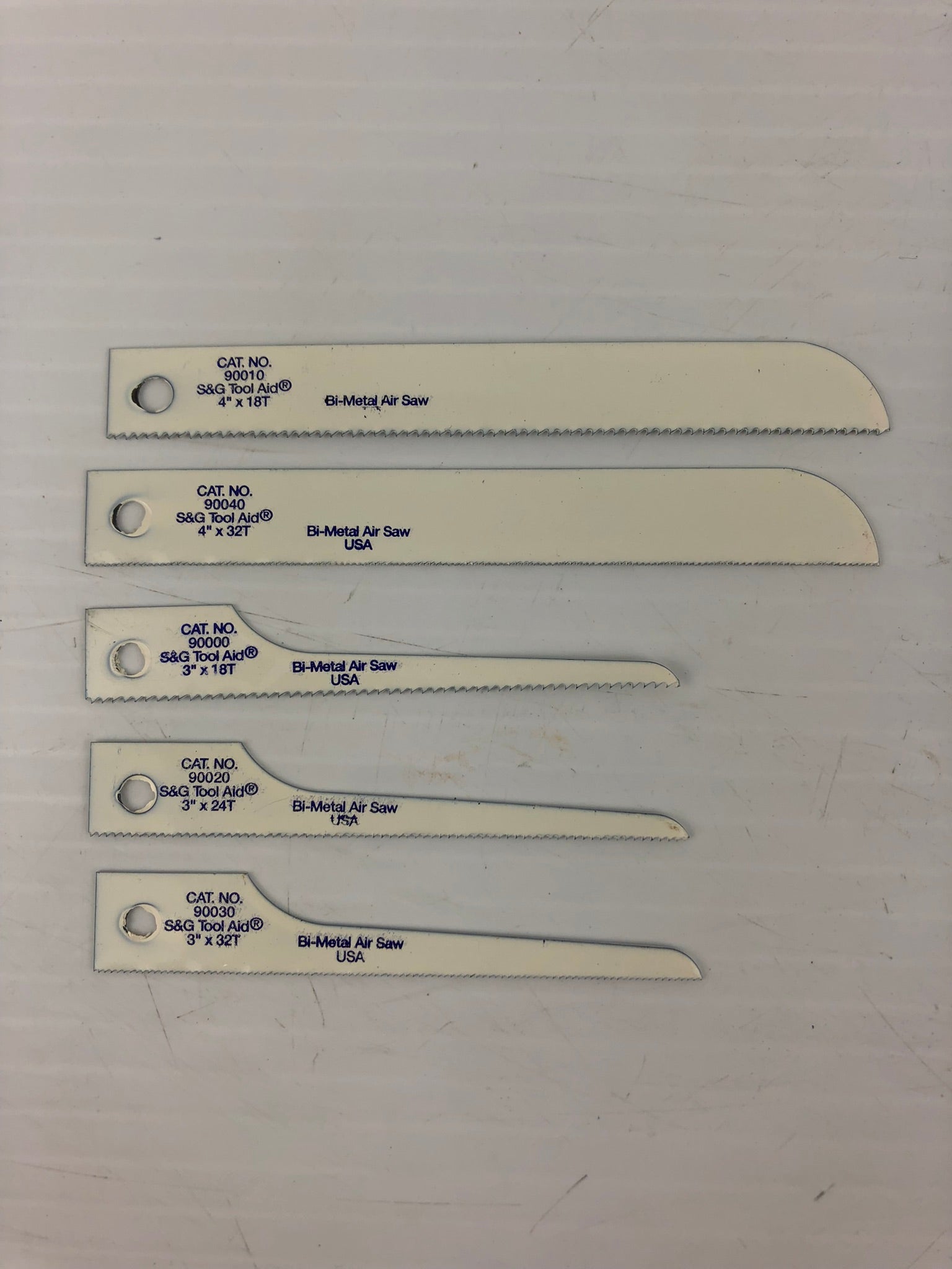 S&G Tool Aid 90050 5 Reciprocating Air Saw Blades Shatterproof Bi-Metal