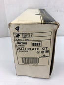 Leviton 80312-E 4 Gang Snap-on Wallplate Kit Black - Lot of 9