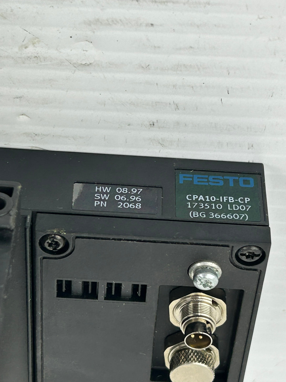 Festo CPA10-IFB-CP Valve Manifold Assembly 173510 LD07 CPA14-AW CPA14-EPR