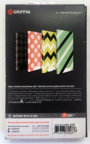 Griffin Exposed iPod Nano 7th Generation 16 GB Blue Stripes