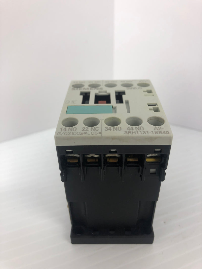 Siemens 3RH1131-1BB40 Contactor 31E 24V 15A