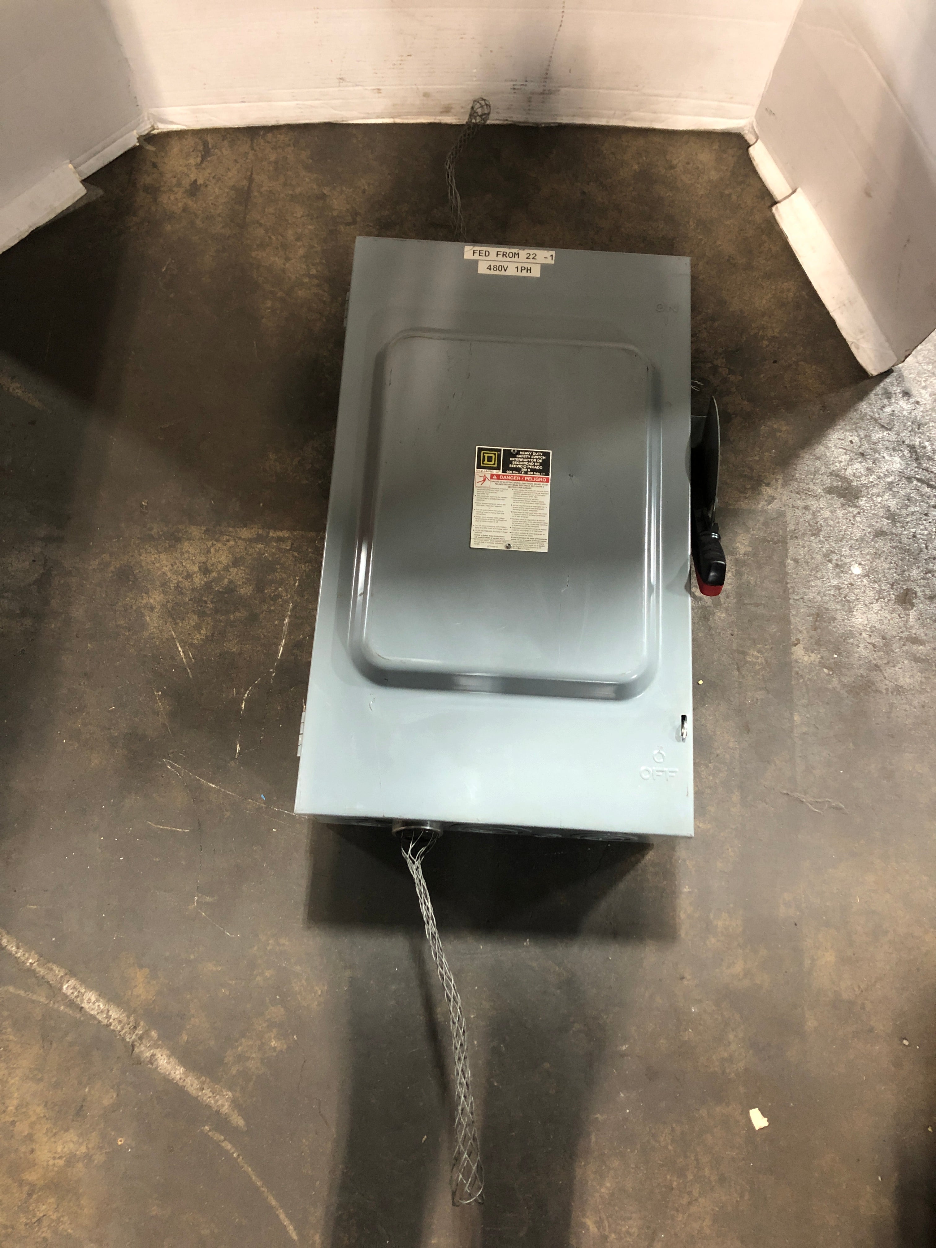 Square D Electrical HU364N Safety Switch Ser. F05 Type 1 600V 200A 50/60Hz
