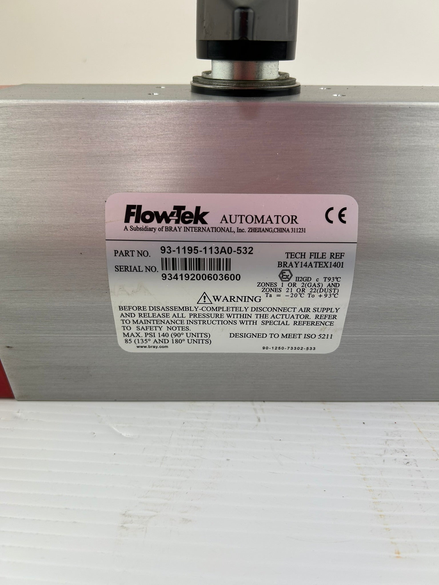 FlowTek 93-1195-113A0-532 Actuator