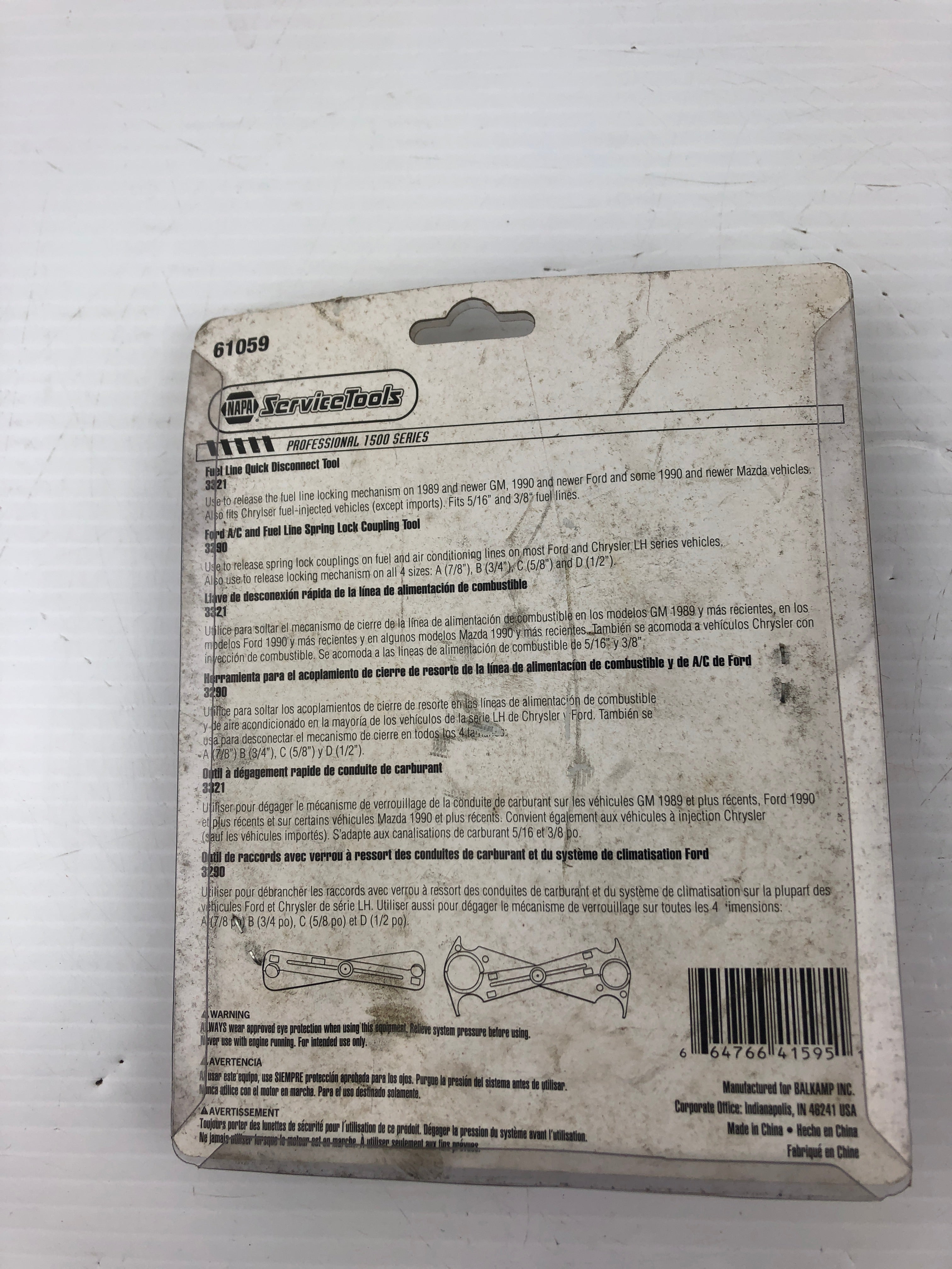 NAPA Service Tools 61059 Fuel Line Disconnect Set