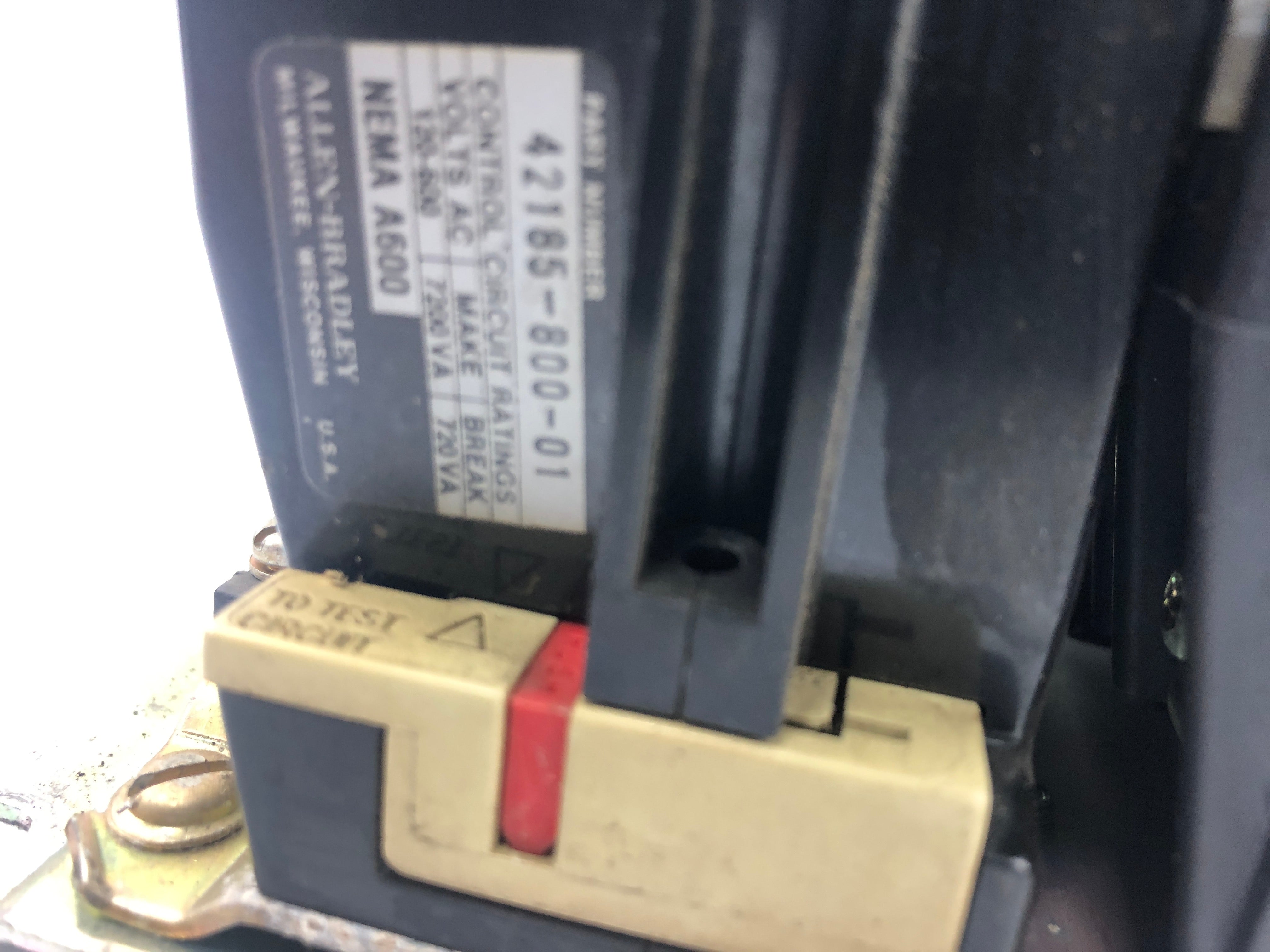 Allen-Bradley 505-BOD Reversing Motor Starter Series C Size 1 505-B0D
