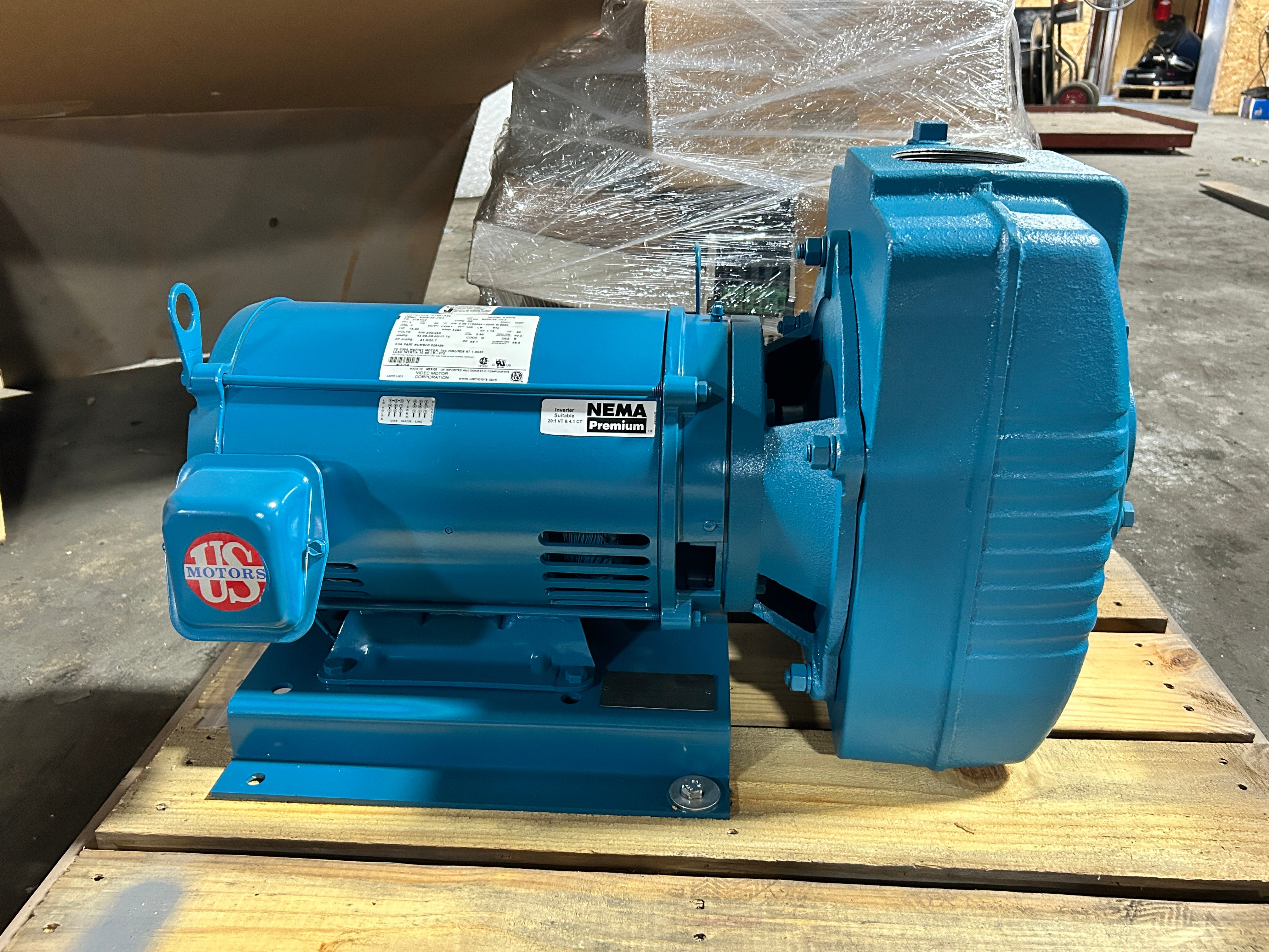 Crane Barnes 25CCE 15HP Centrifugal Pump US Motors 200-230/460V 3PH