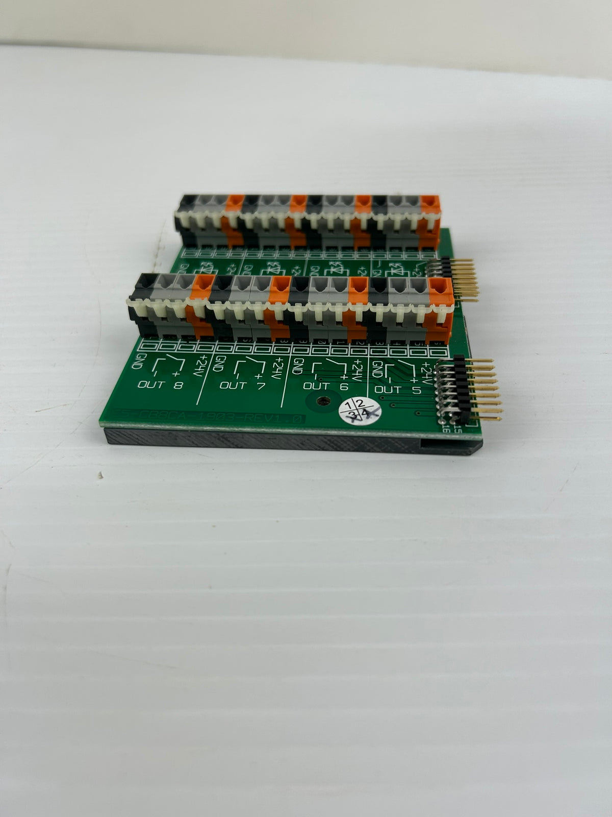 PRÜFTECHNIK AG E5-CB8CA-1903 Rev 1.0 I/O Terminal Interface PCB Board 24VDC