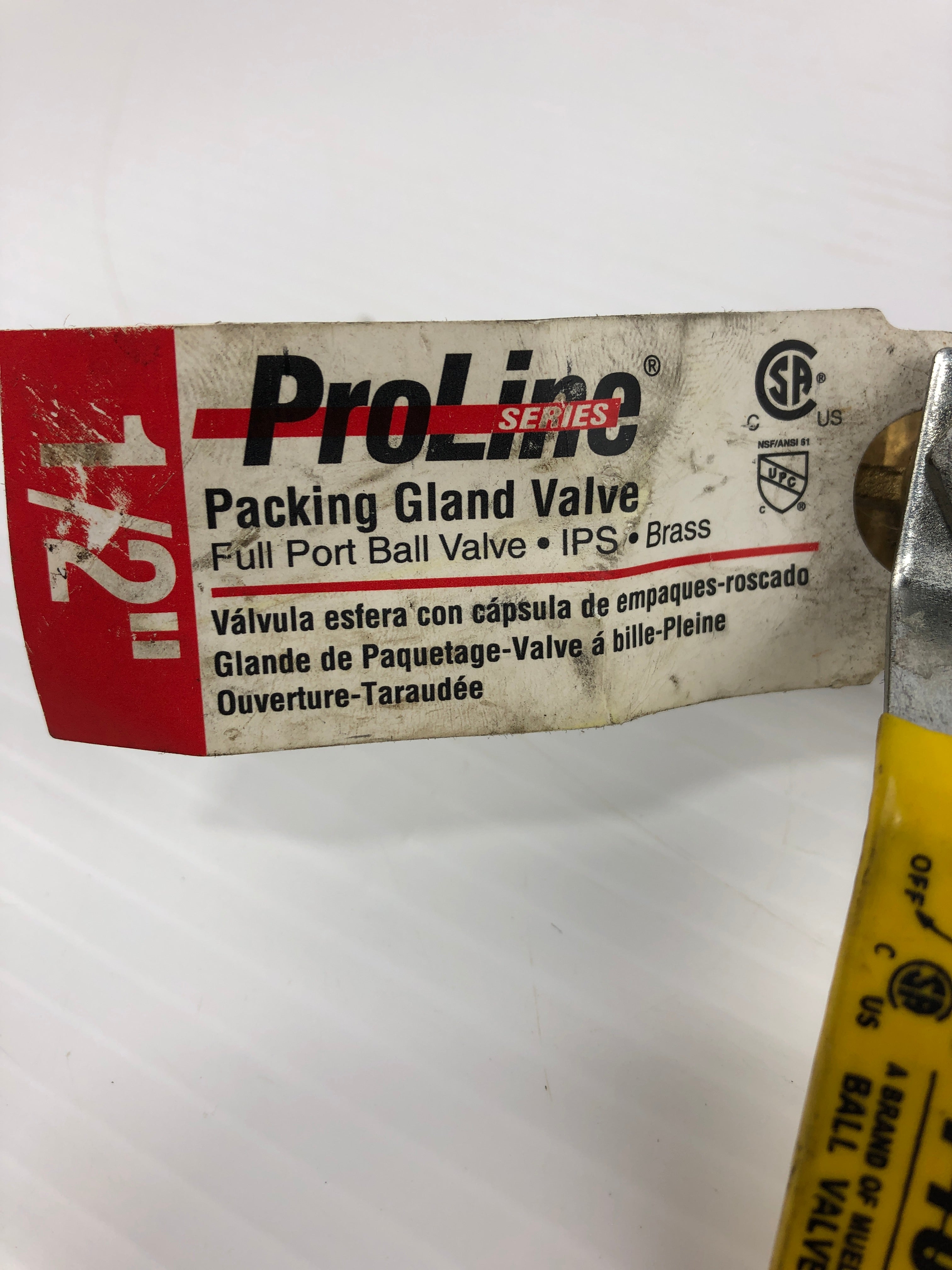 Pro Line Ball Valve 600WOG 1/2"