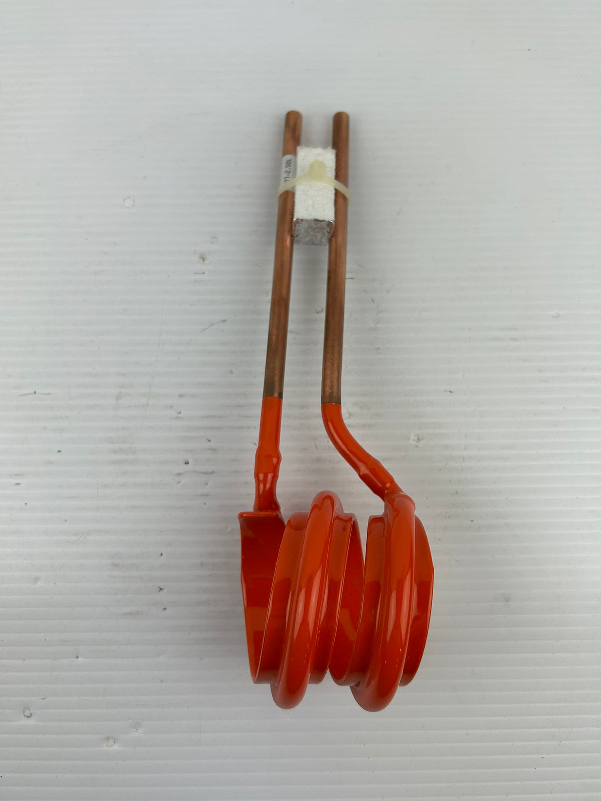 High Frequency Copper Tube Induction Heating Coil for Welding TT1-2.50L Orange