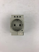 Luetze 680572 Control Cabinet Outlet for Hat Rail ST-3/S 16A 250V