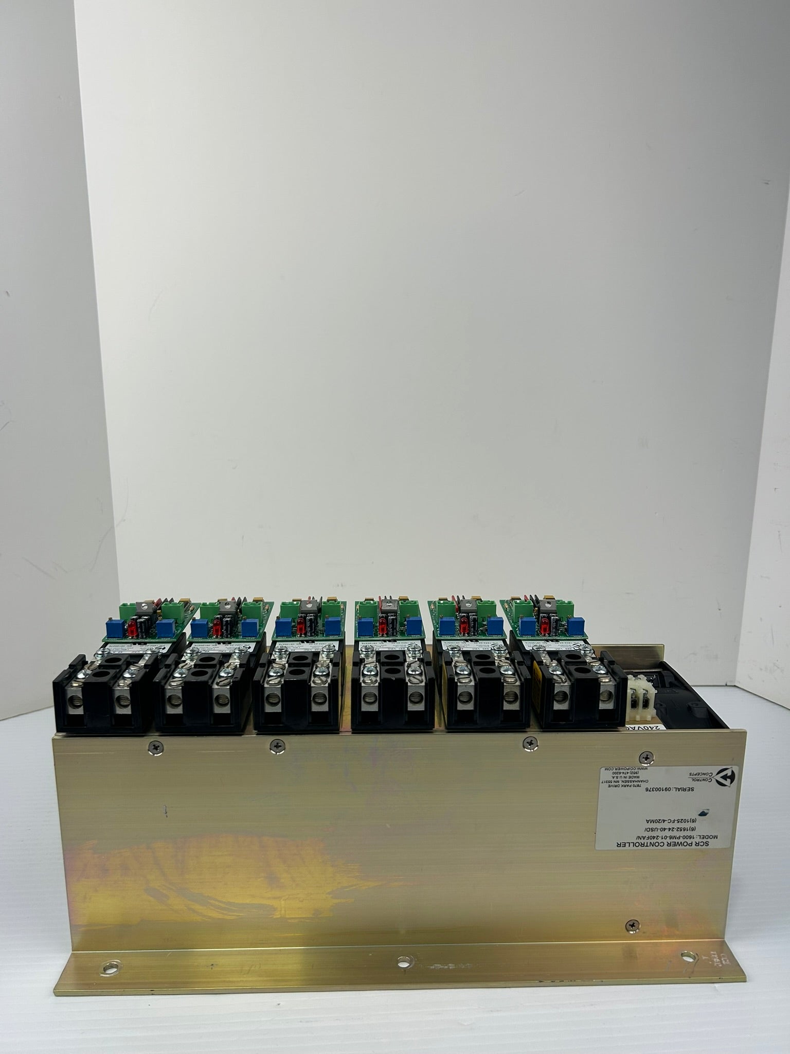 Control Concepts 1600-PM6-01-240FAN SCR Power Controller 1652-24-40-USD