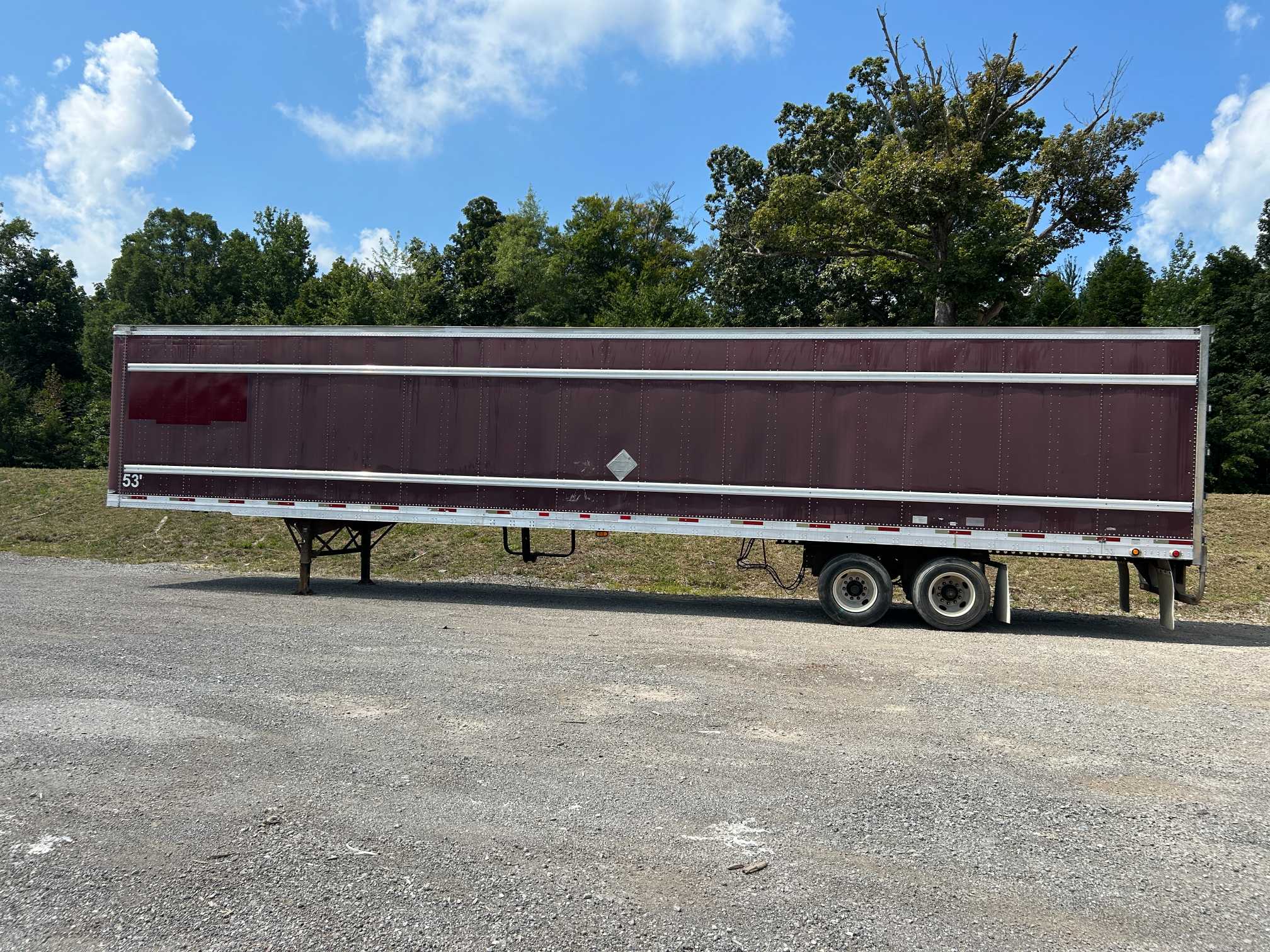 2004 Trailmobile 53' Dry Van Semi Trailer Air Ride Swing Doors 2MN01JAH941000997