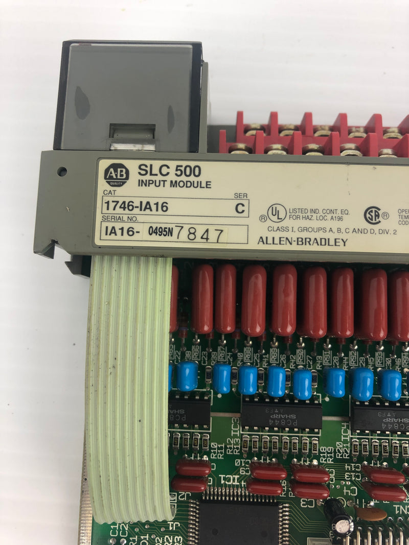 Allen-Bradley 1746-IA16 PLC Input Module SLC 500 Ser. C 85-132VAC 50/60Hz