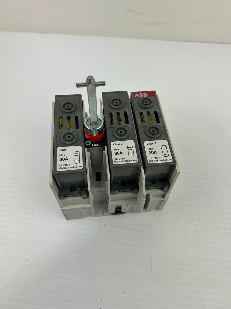 ABB OS30FAJ12 General Purpose Switch 600VAC 30A