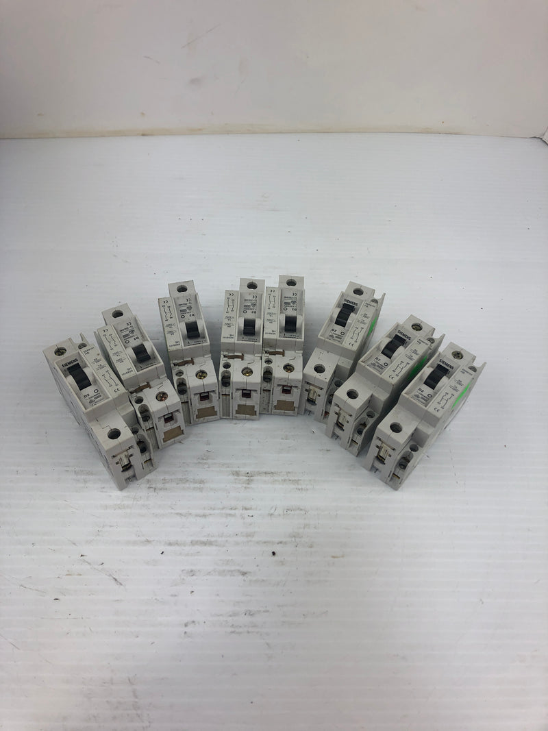 Siemens Circuit Breaker 5SX21 D2 230 V Lot of 8