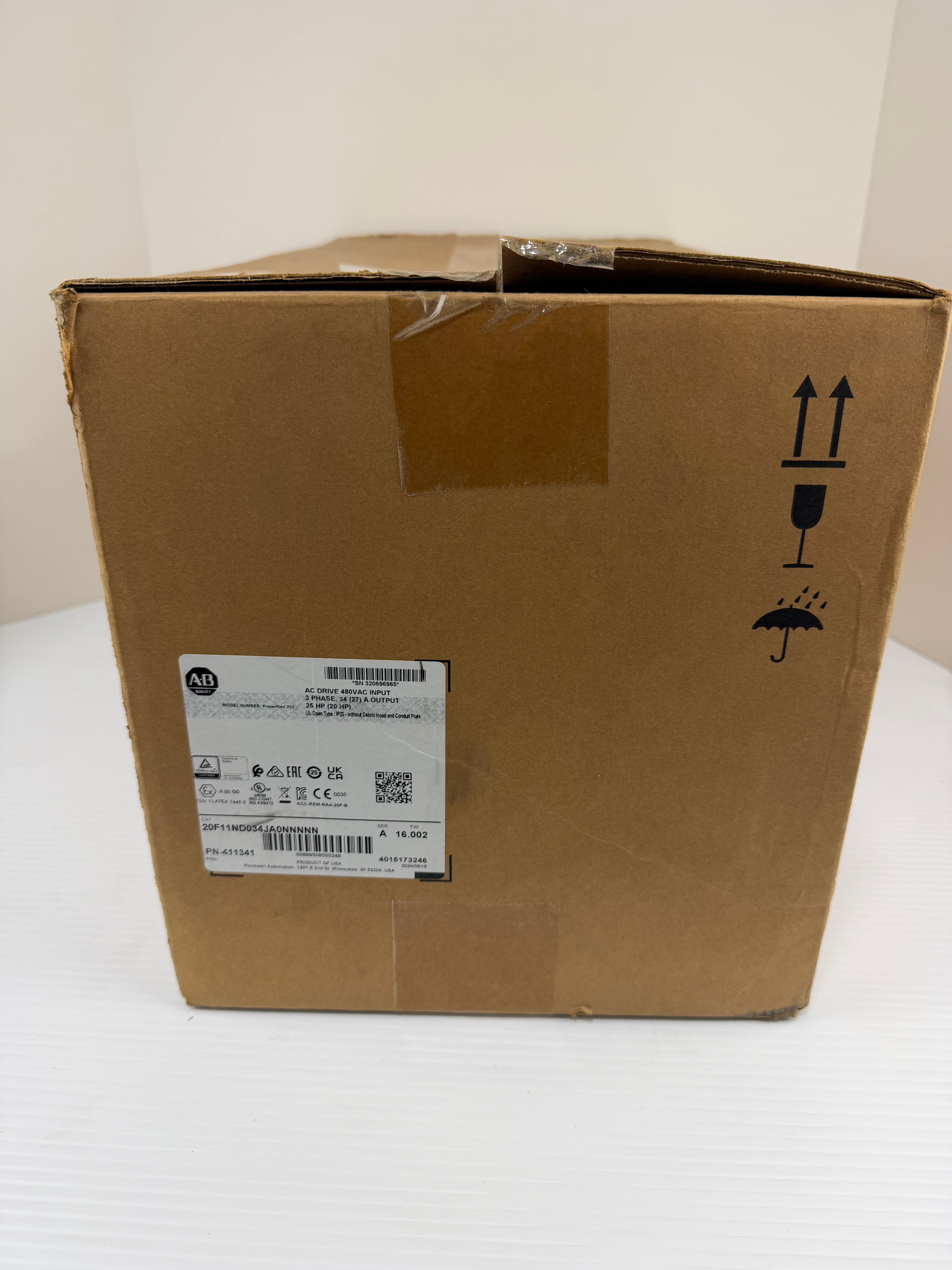 Allen Bradley PowerFlex 753 AC Drive 20F11ND034JA0NNNNN