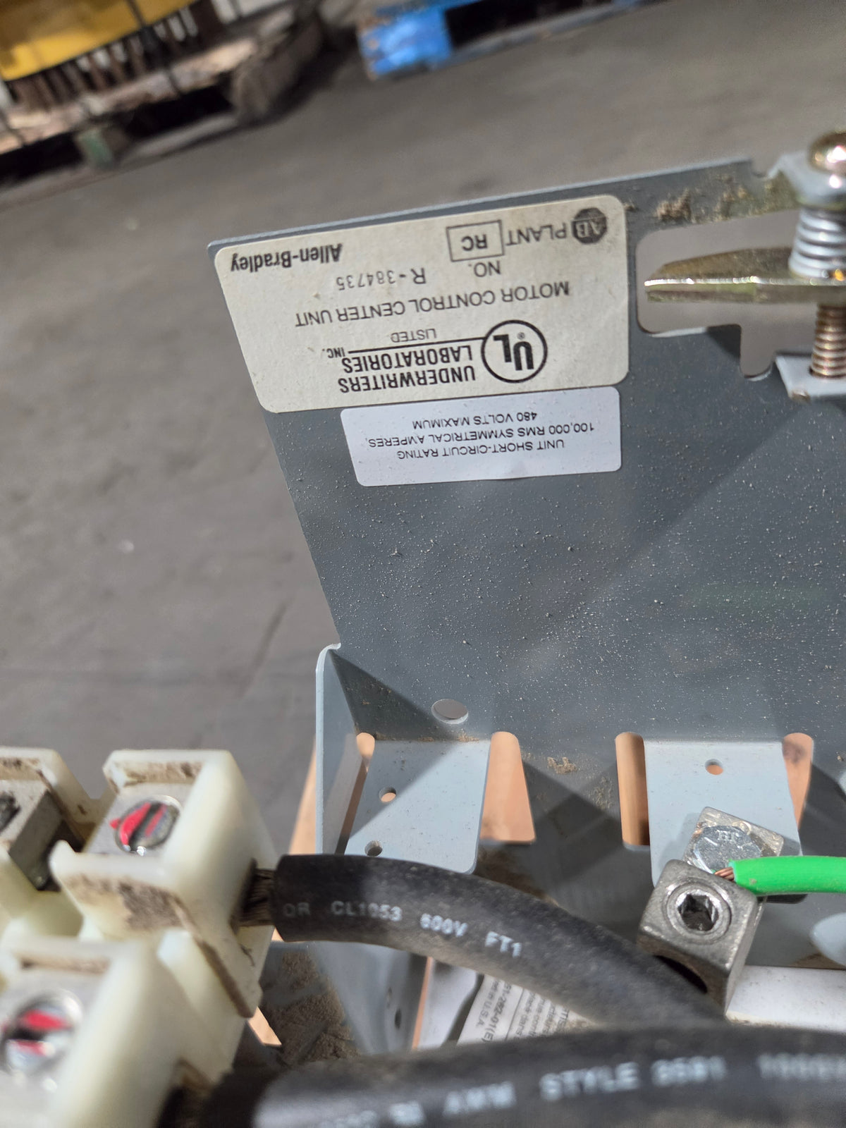 Allen-Bradley MCC Bucket 2113B 30HP 3PH 480V Size 3 FVNR 100A Breaker - No Door
