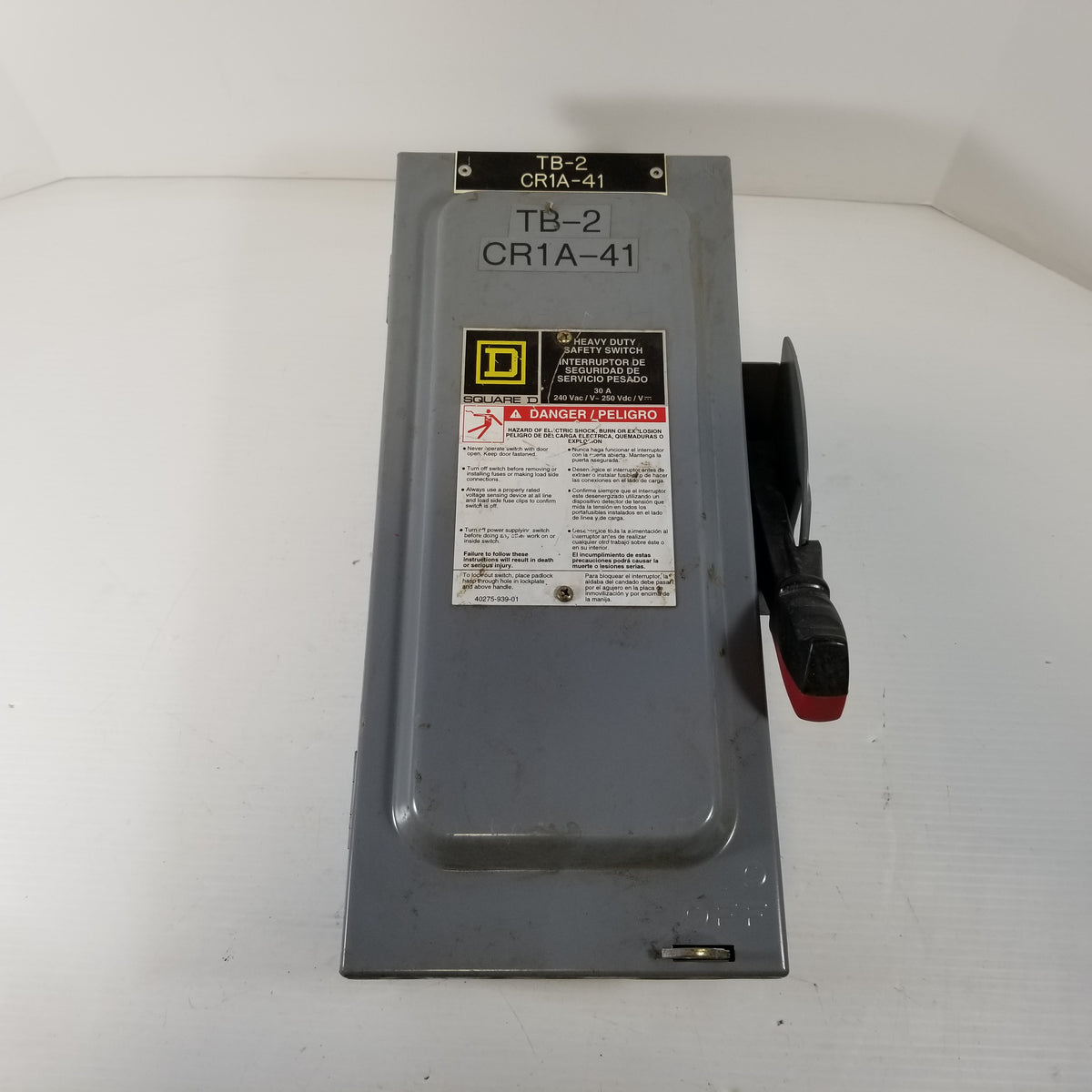 Square D H321N 3-Pole 30A Disconnect Switch