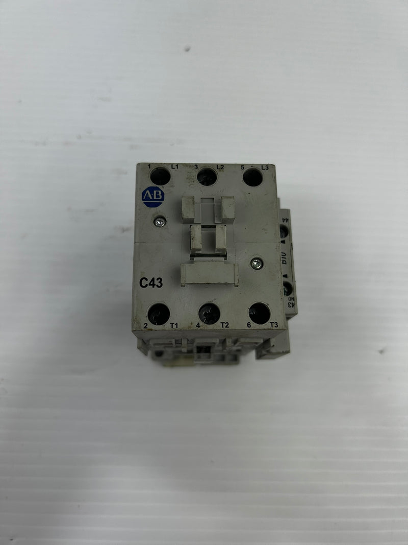 Allen-Bradley 100-C43*00 Ser A Contactor with 100-S Contact Block