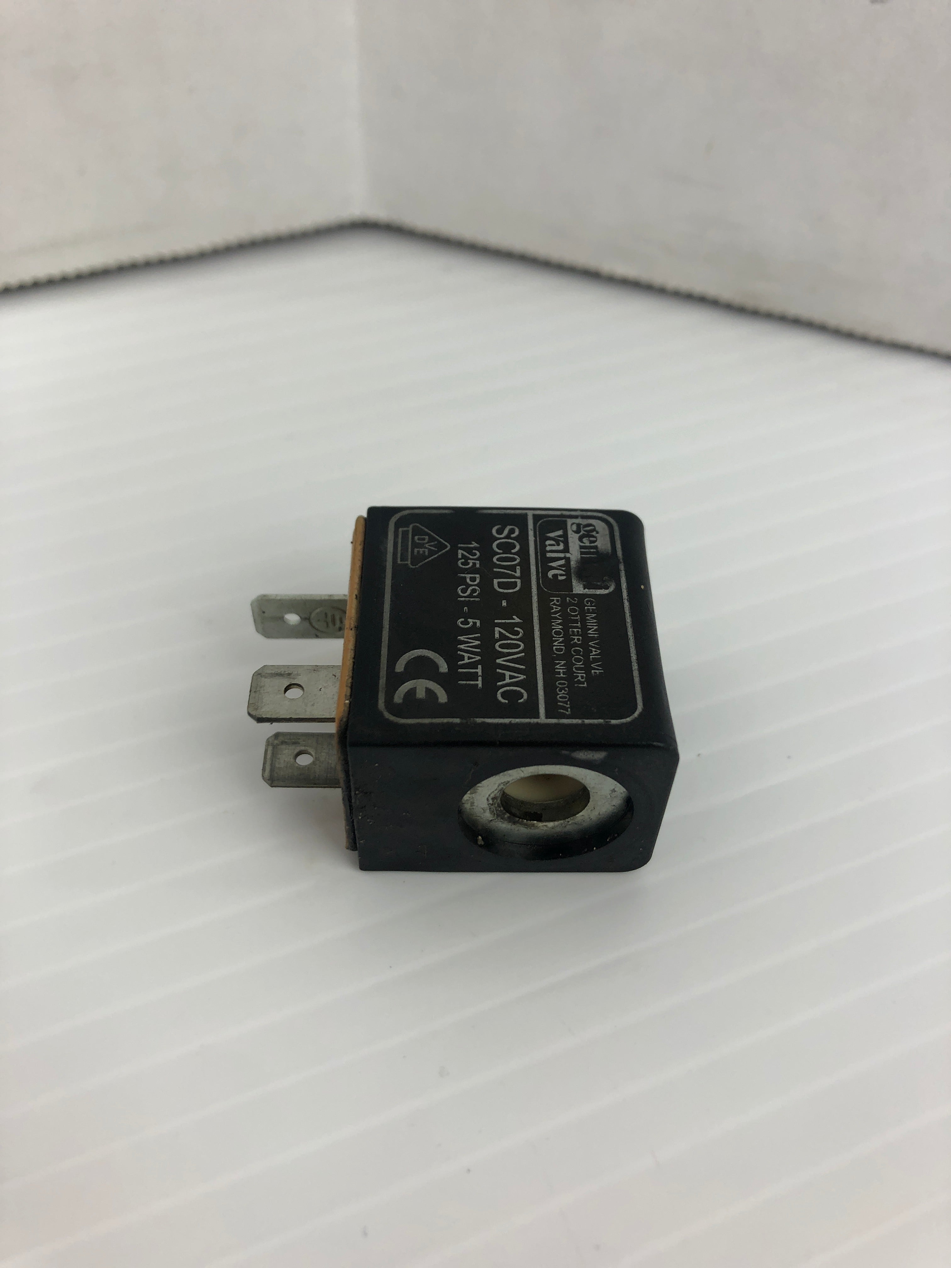 Gemini SC07D-120VAC Solenoid Valve 125PSI 5Watt