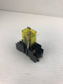 NAIS HC4ED-L-AC100V 100/110V Relay with HC4-SFD-K AP3847K 7A 250V AC Base