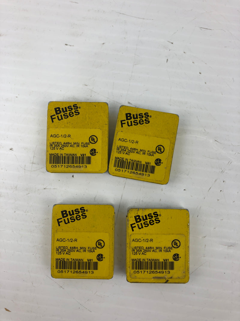 Buss Fuses AGC-1/2-R Mini Fuses - Lot of 20