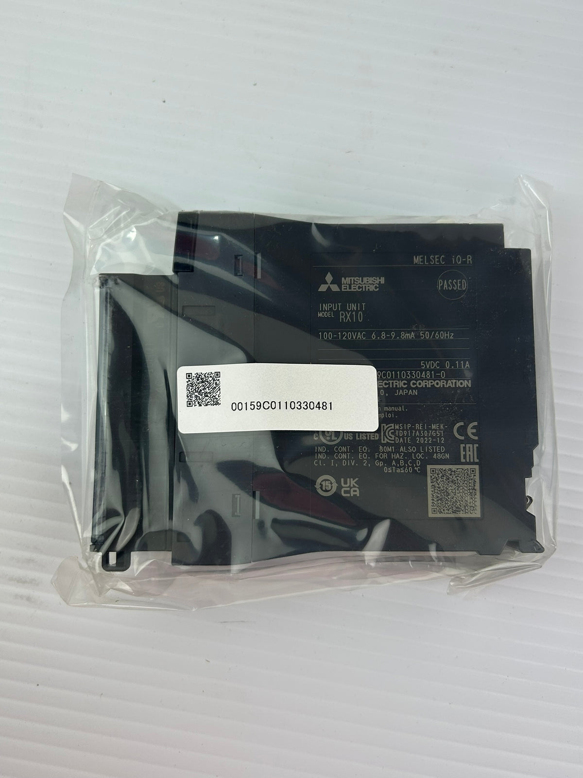 Mitsubishi RX10 MELSEC iQ-R PLC AC Input Module 10 Point 100-120VAC