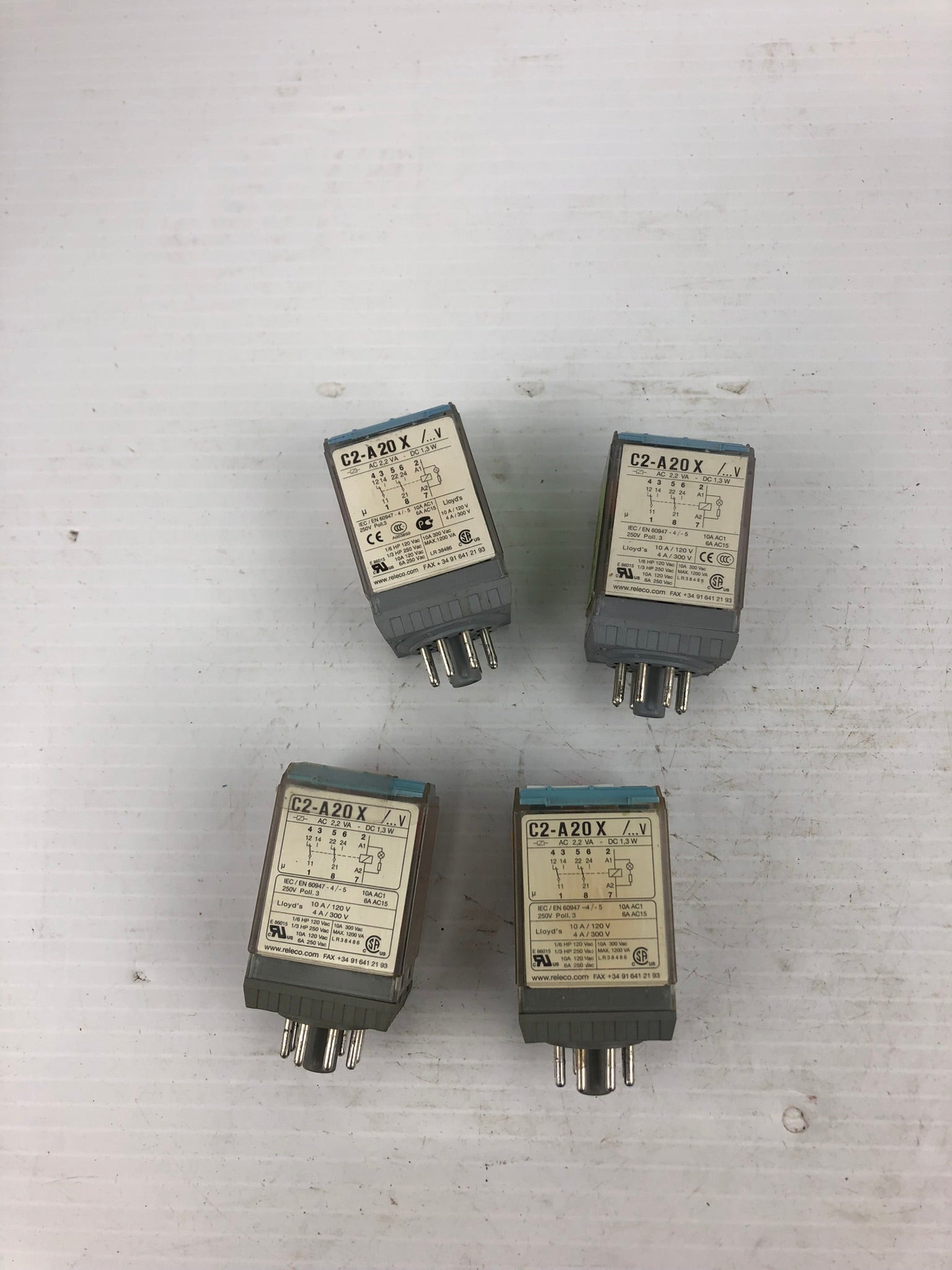 Releco MR-C C2-A20X Relay - Lot of 4