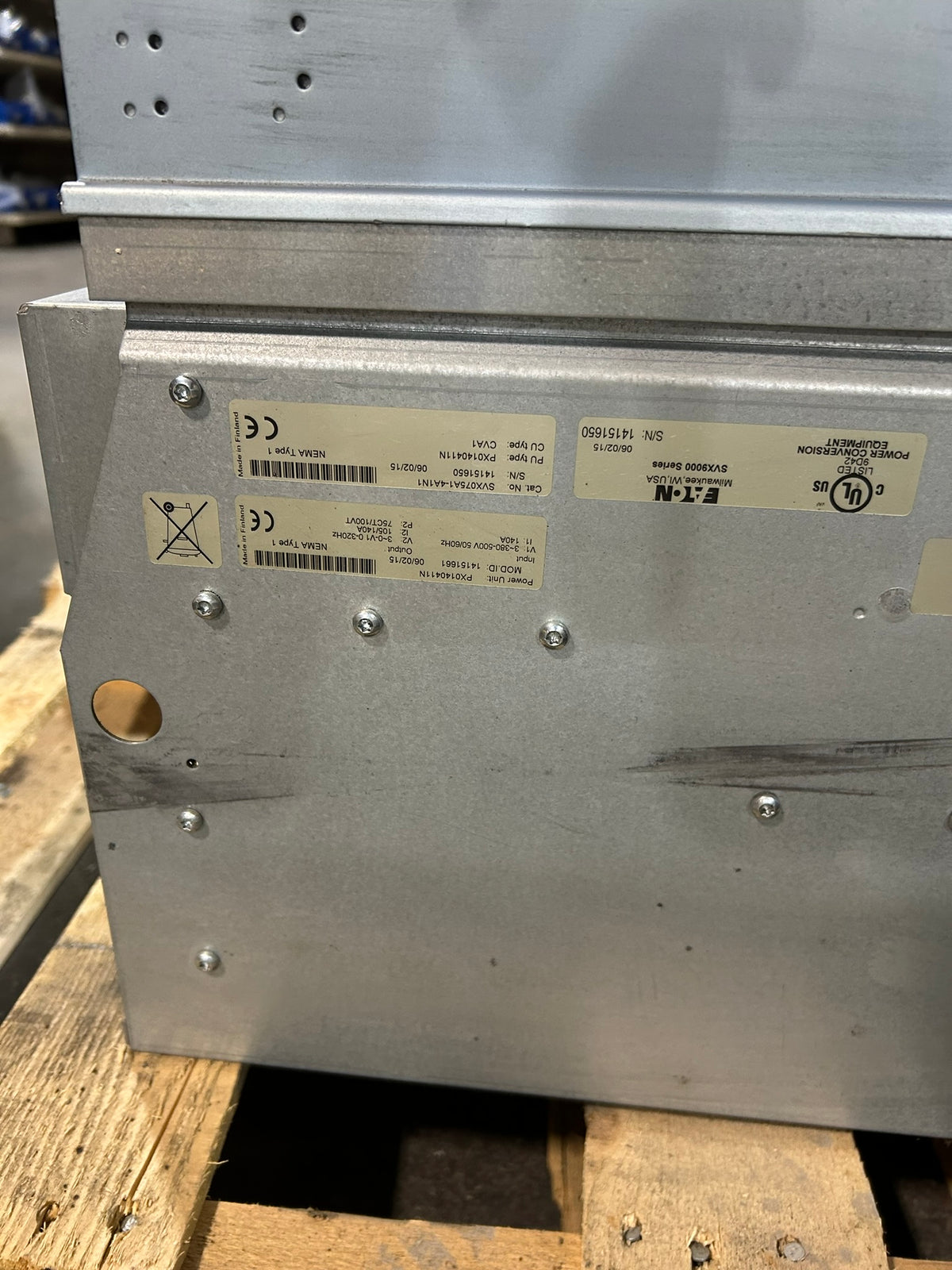 Eaton SVX9000 Variable Frequency Drive SVX075A1-4A1N1 75HP 480V 3 Phase VFD